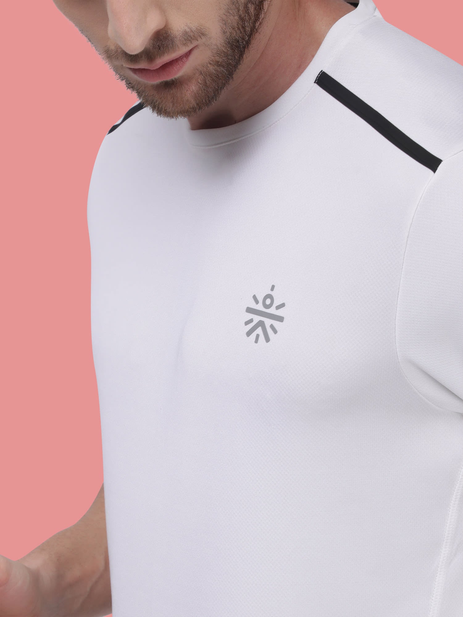 Vital Blaze White Running Relaxed Tee