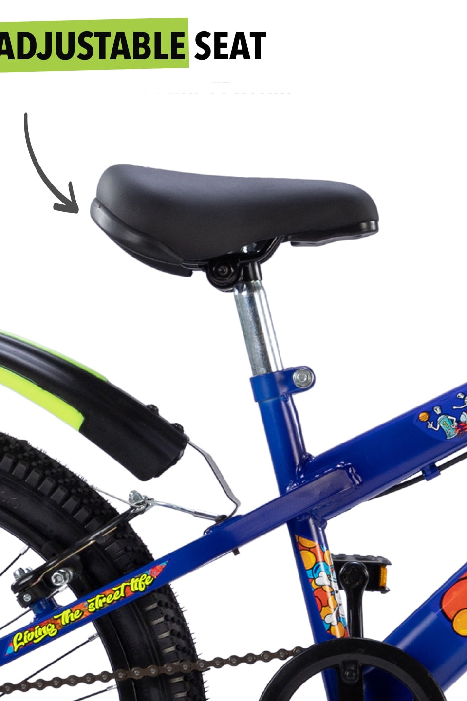 Skater 20T Steel Frame Kids Bike Blue
