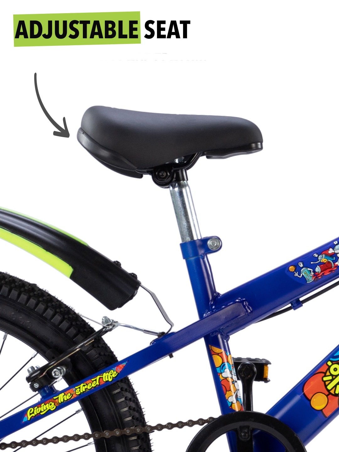 Skater 20T Steel Frame Kids Bike Blue