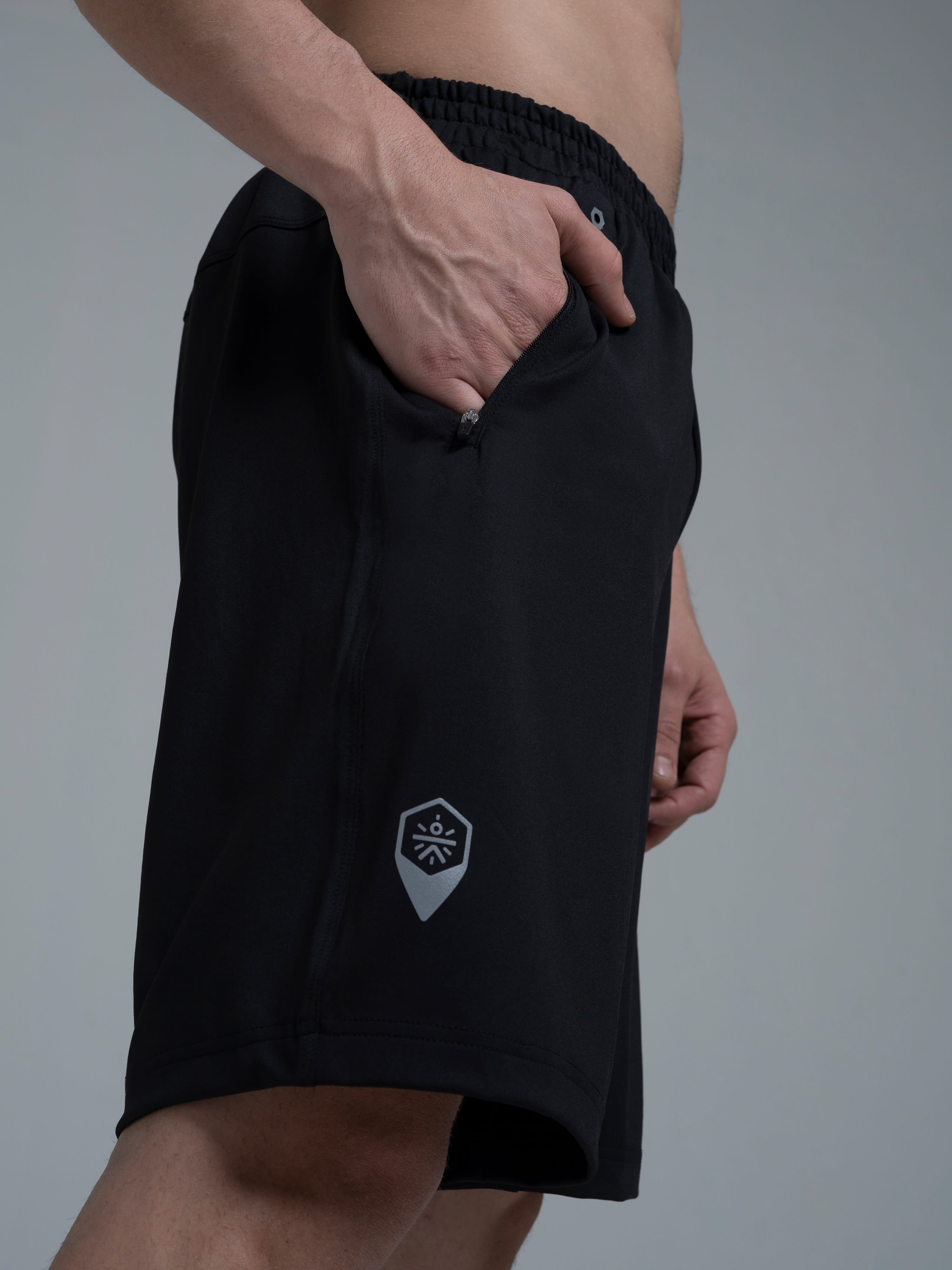 Blakout Signature Black Running Shorts