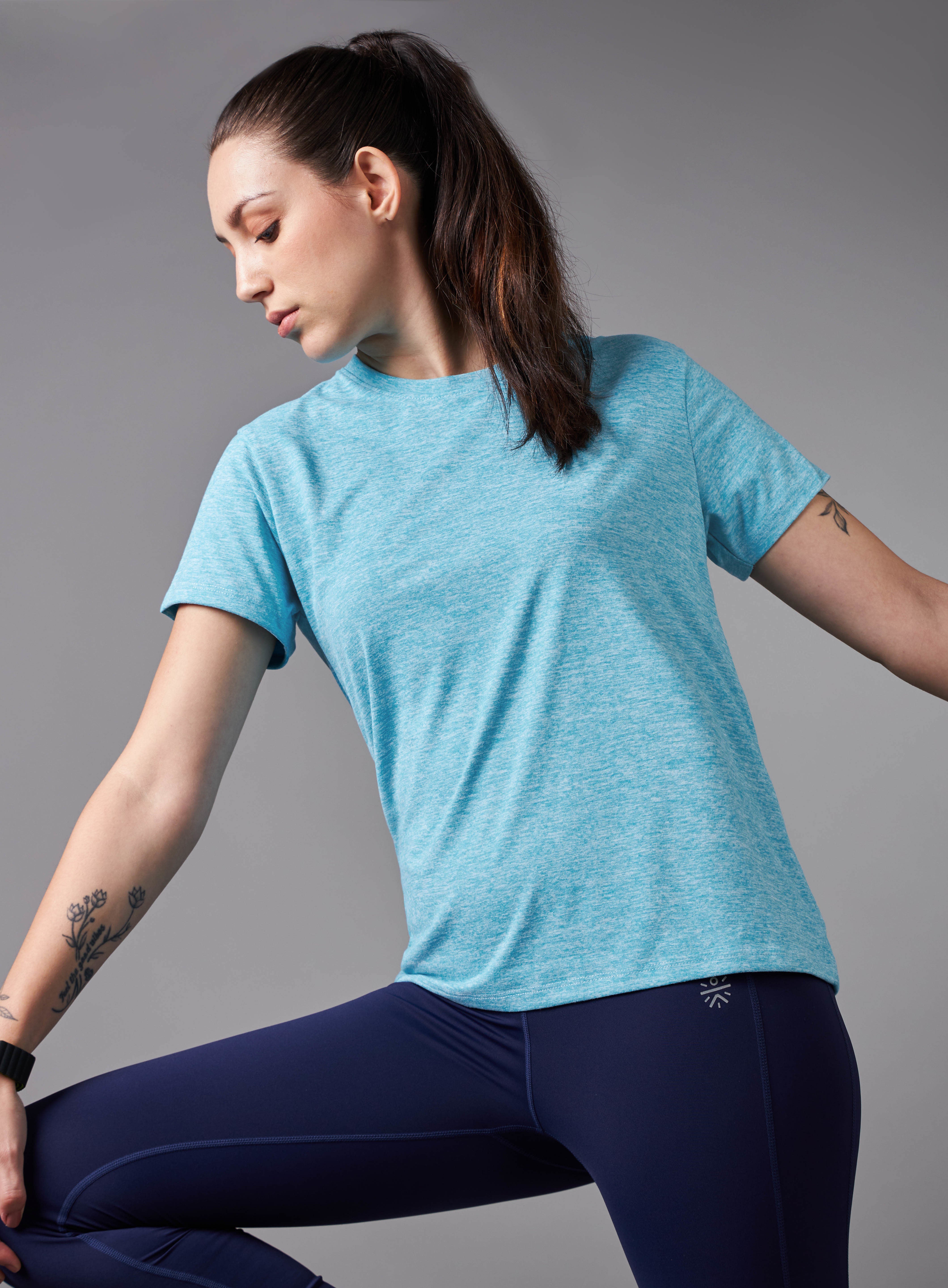 Women's All Day Workout Blue Comfortech T-shirt