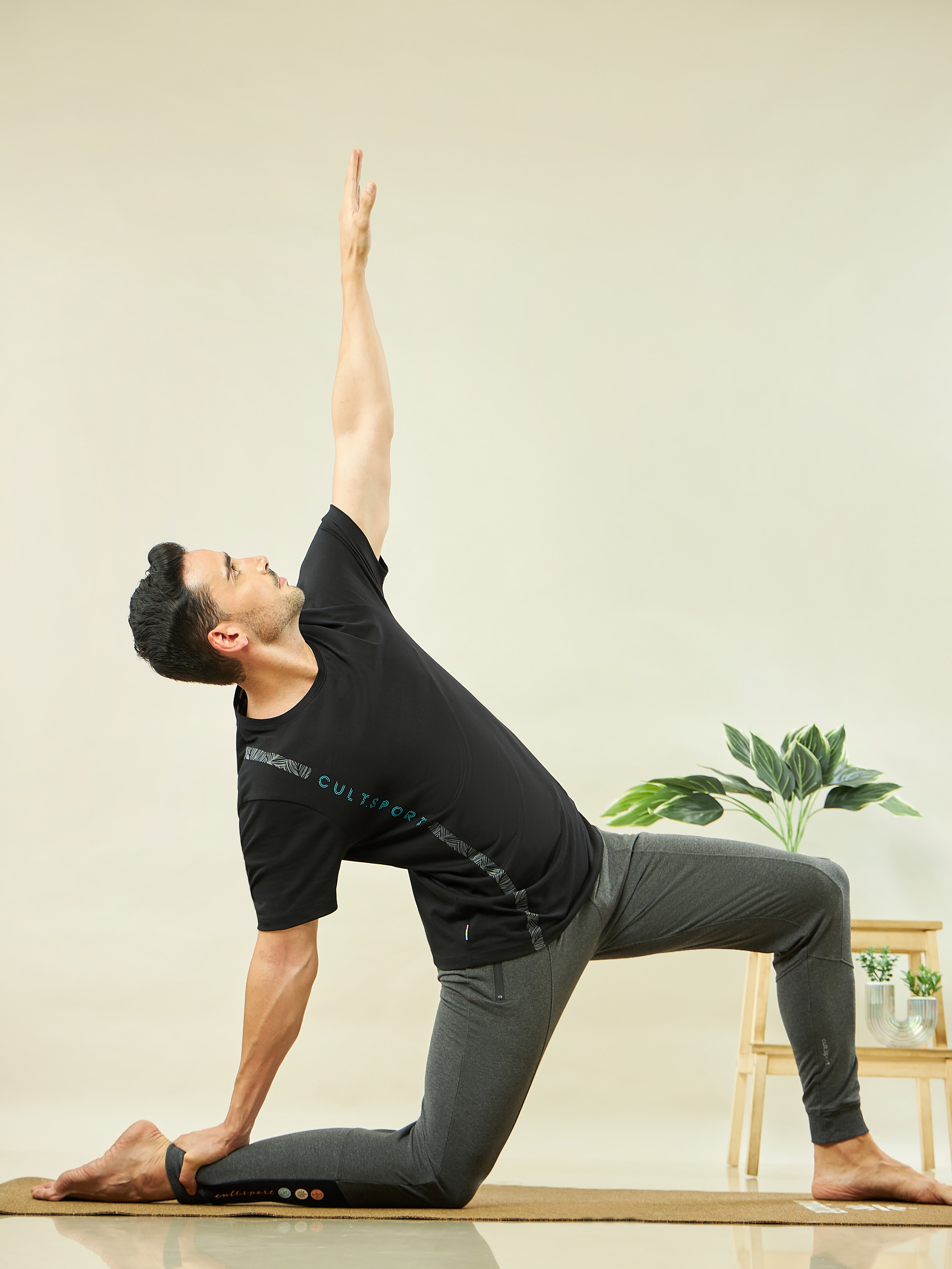 Placement Print Yoga T-shirt
