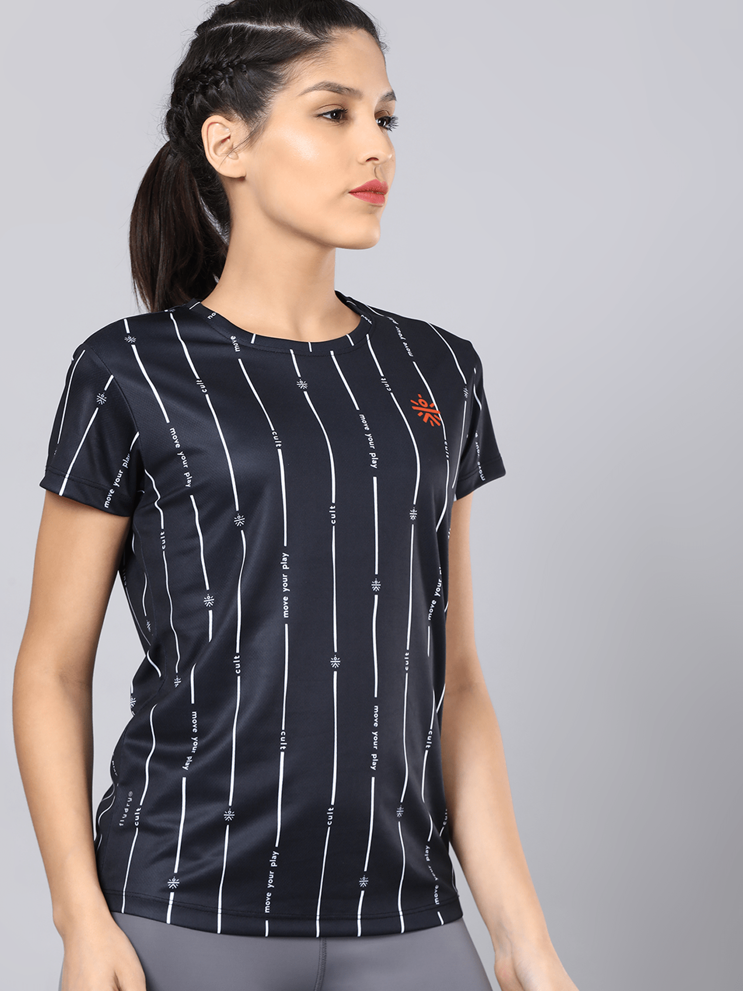 Code Pattern Black Workout Tee