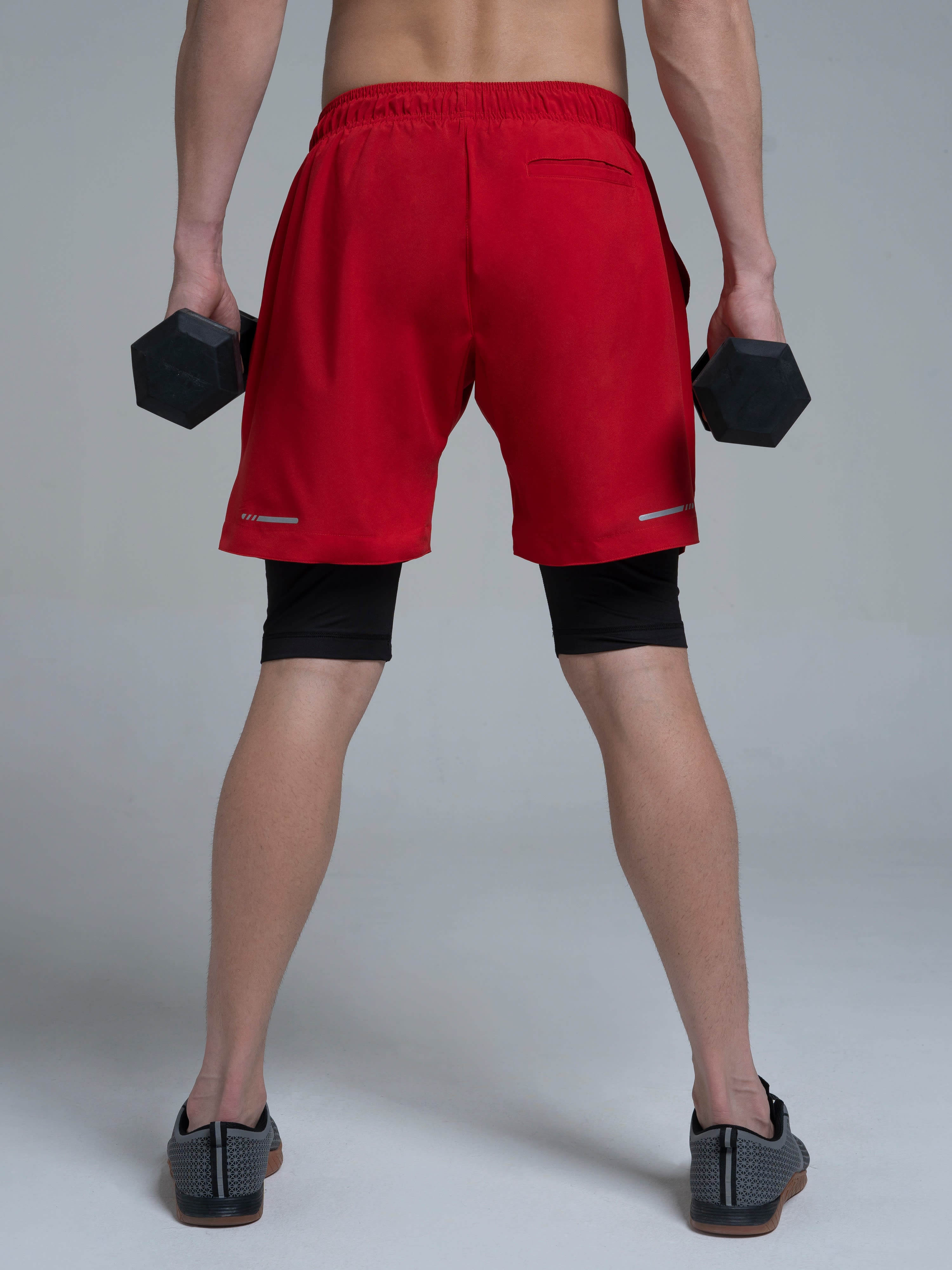 Vital Rep Red Gym Shorts