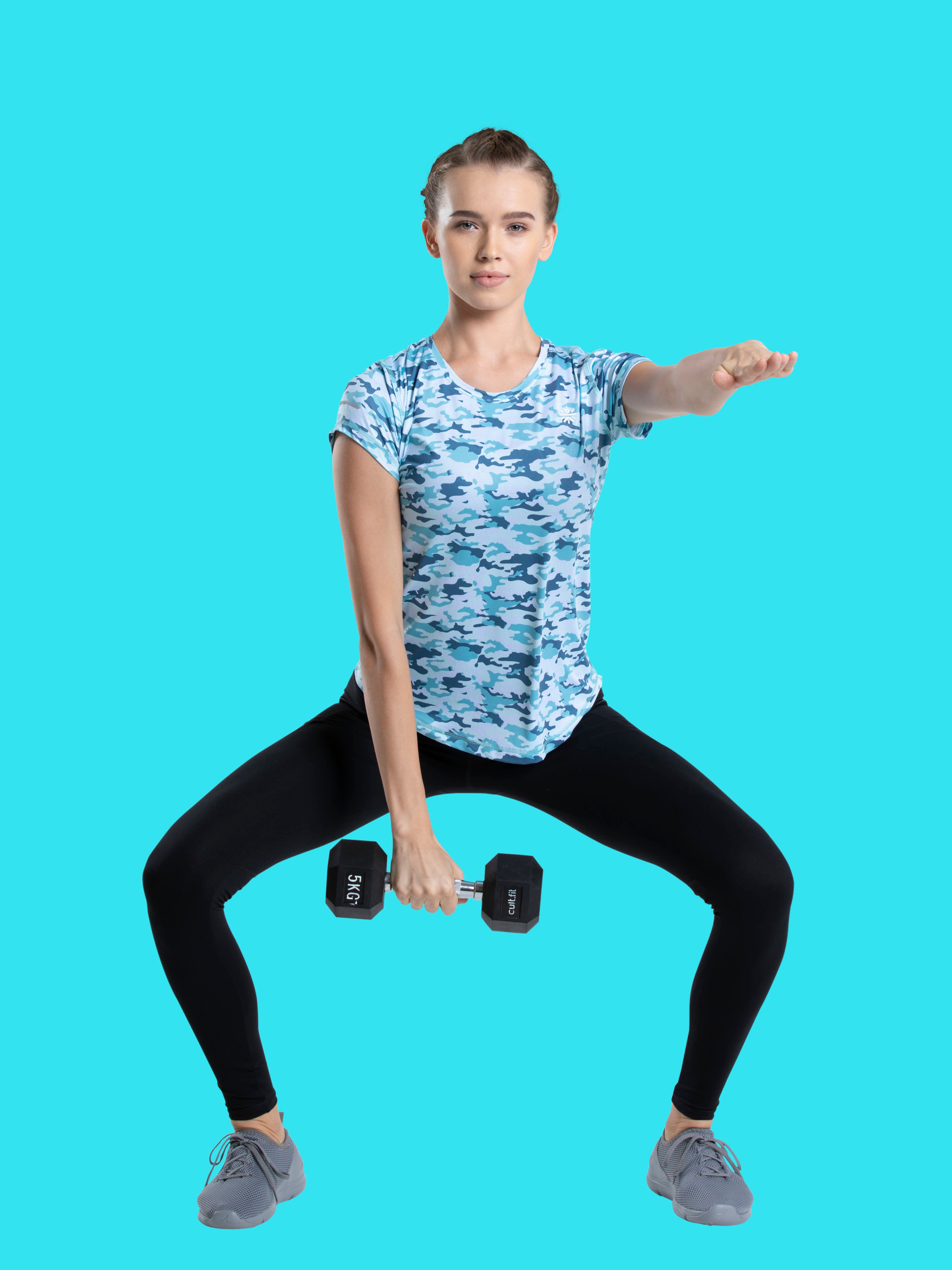 Women's Urban Camo Blue Training Tee