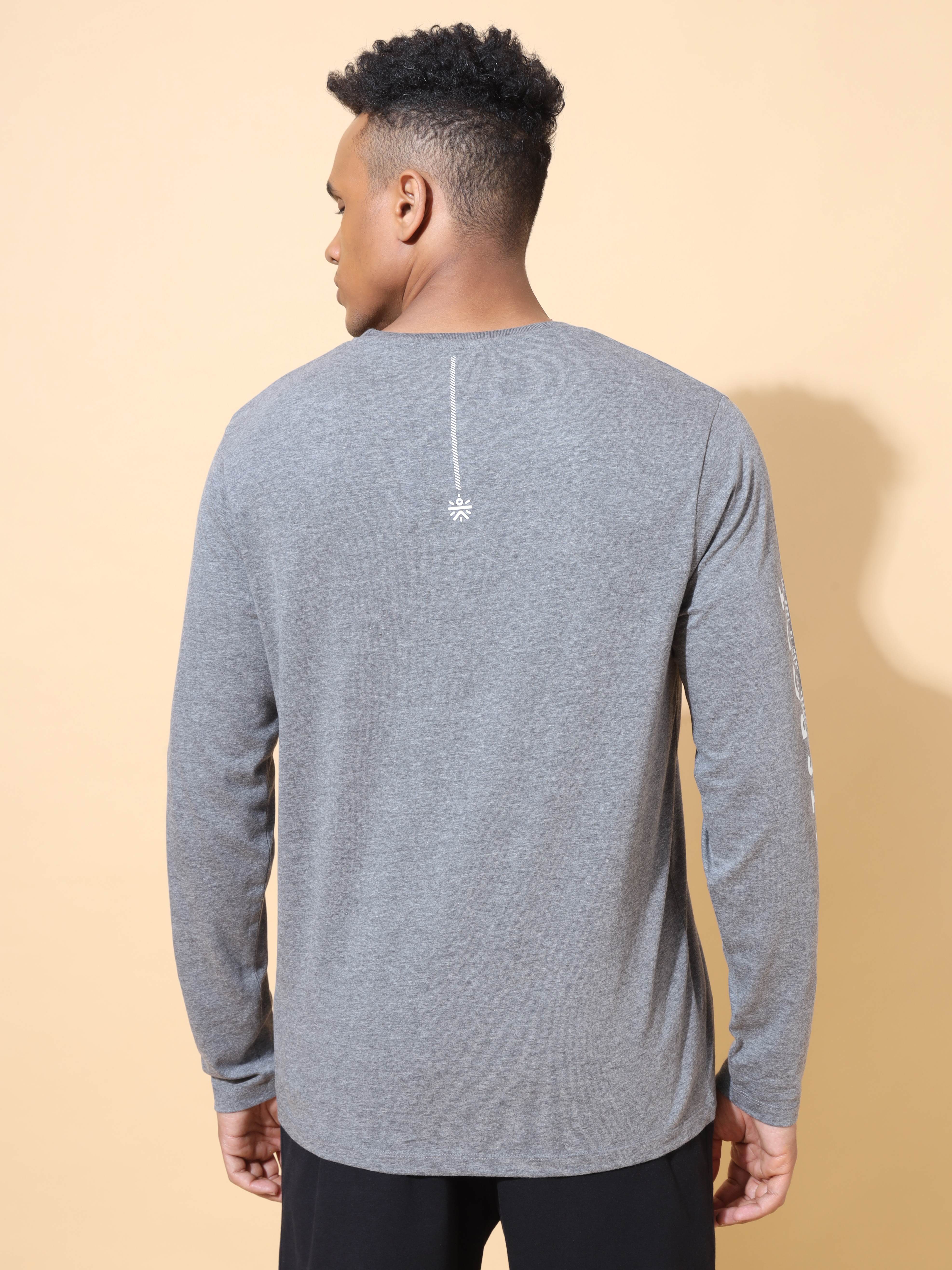 Melange Comfort T-shirt with Graphic Print