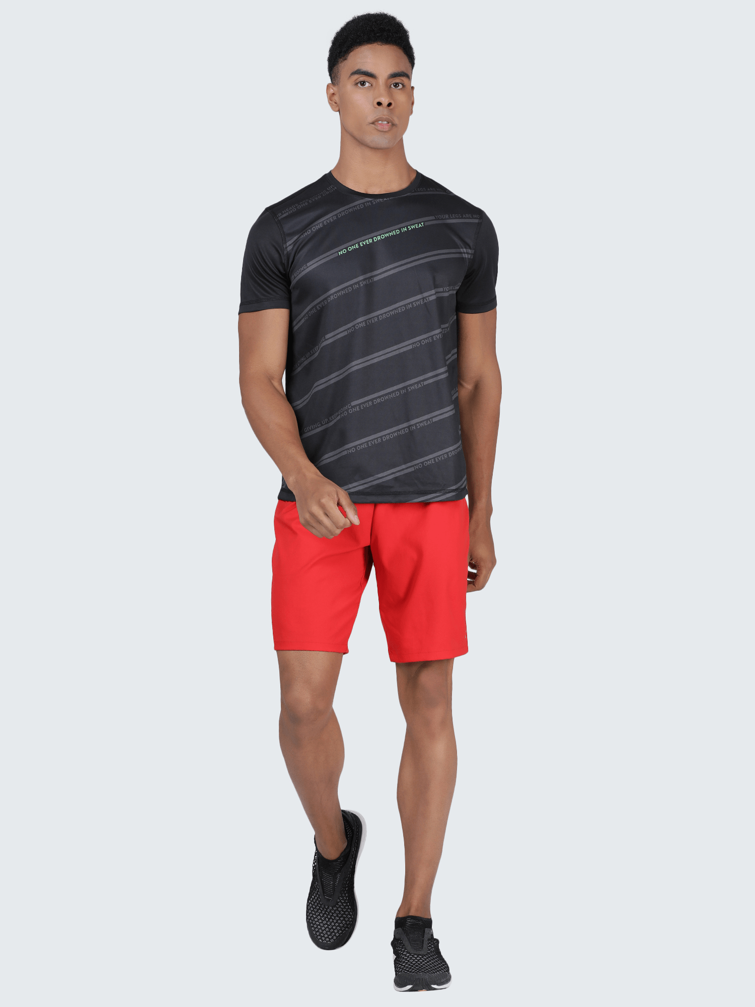 Dugout Stripe Black Workout Tee