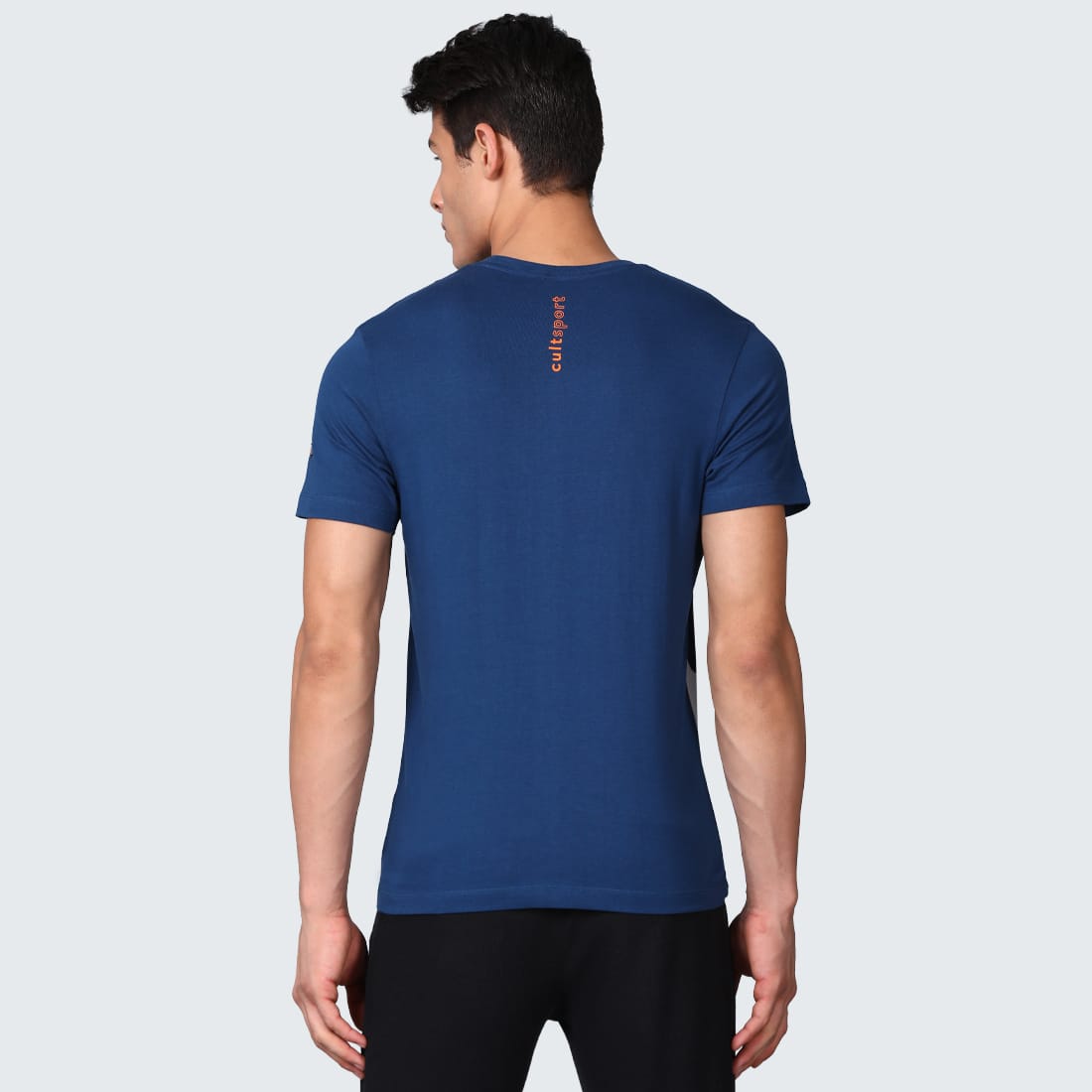 Everydays Slide Blue Cotton Tee