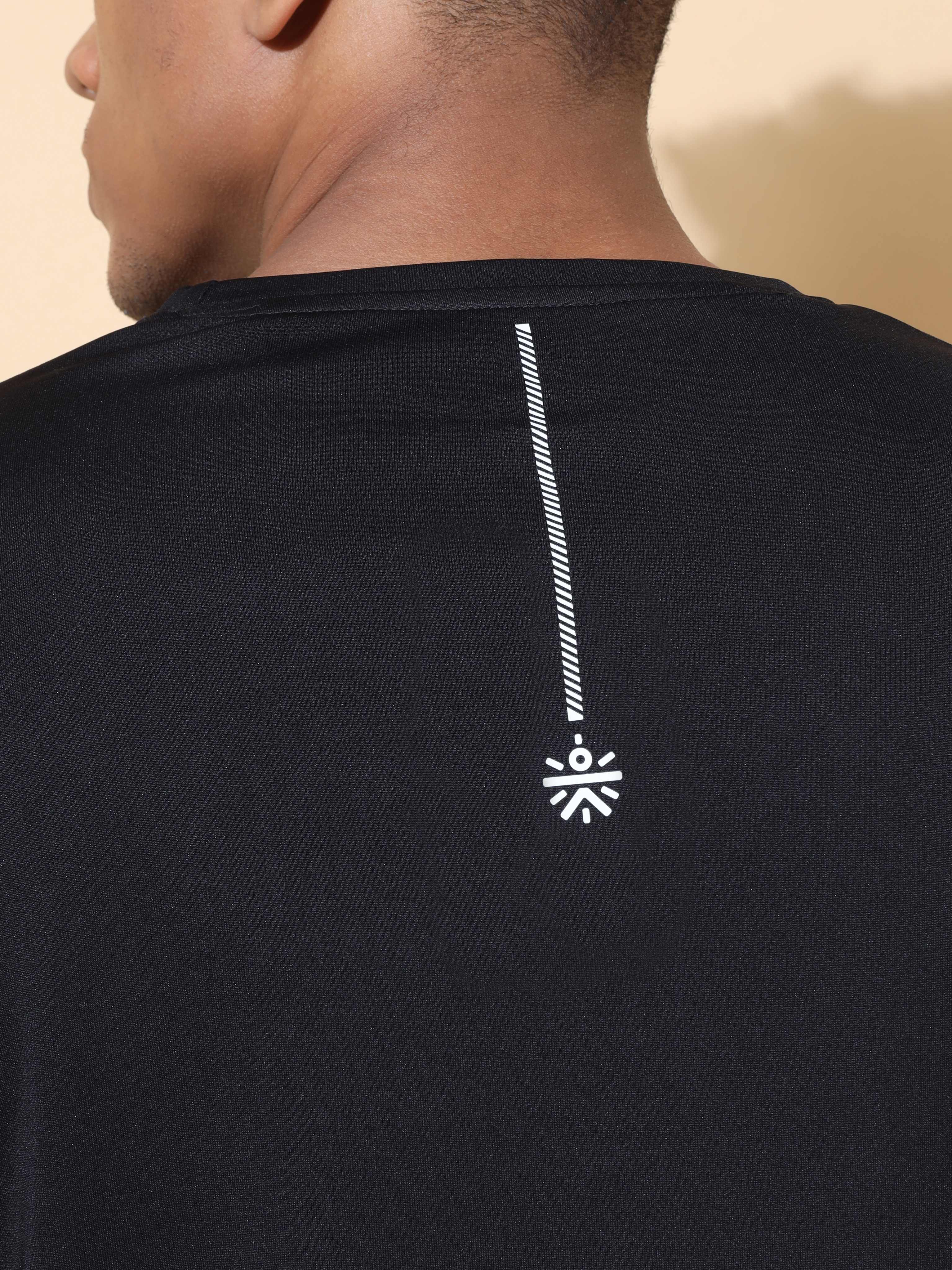 Colourblock Active T-shirt with Thumbholes