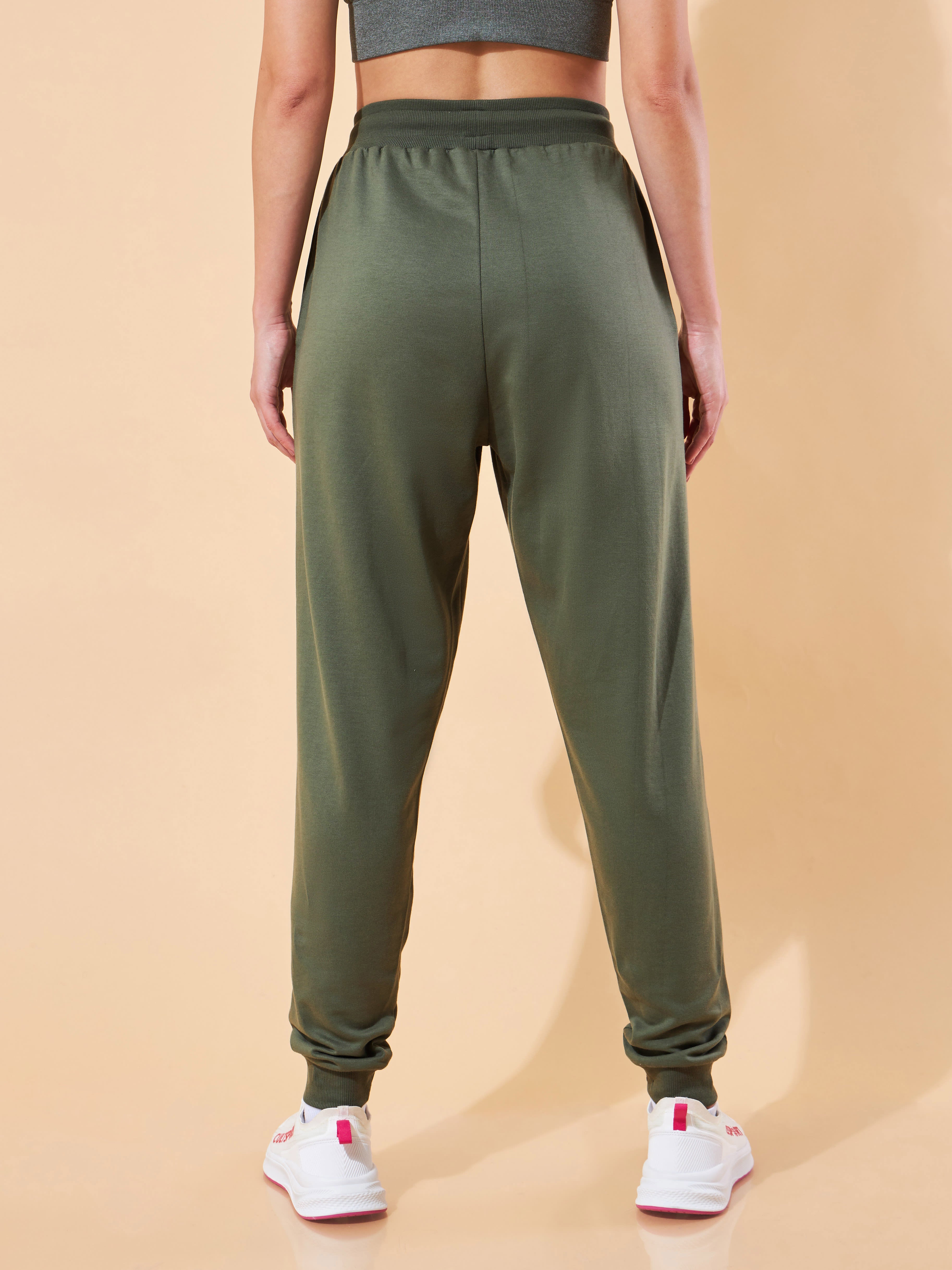 Olive Womens Essential All-Day Joggers