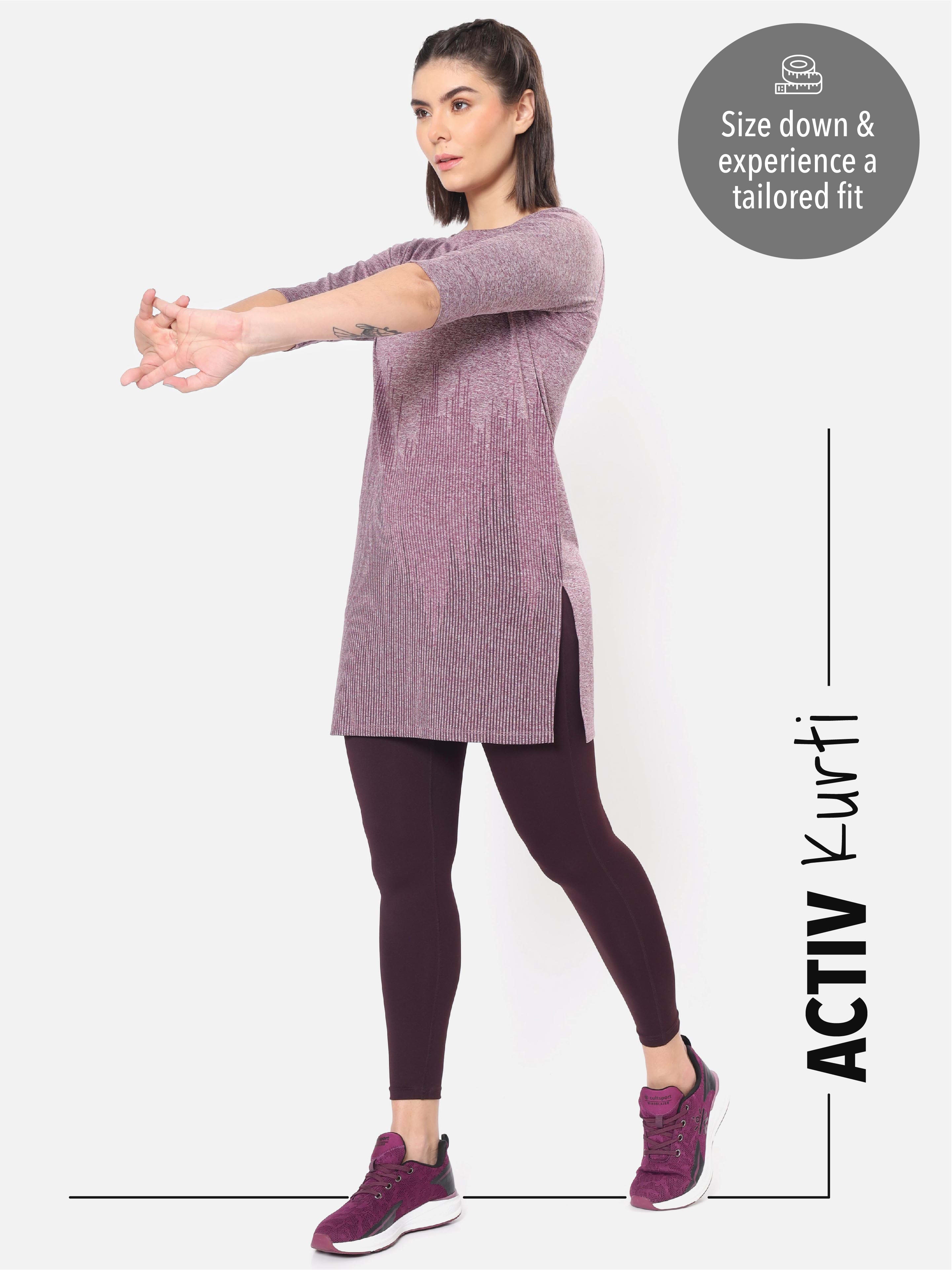 Printed Activ-Kurti with Side Pocket