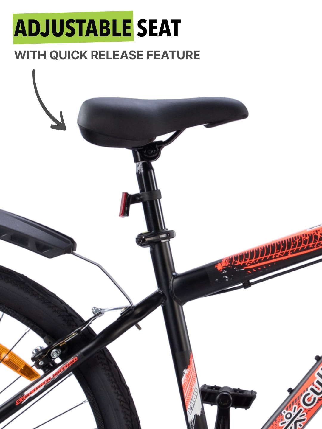 ROKKPRO26TBLACK Steel Single Speed 26 inch Mountain Cycle with Single Wall Rim and Rigid Fork