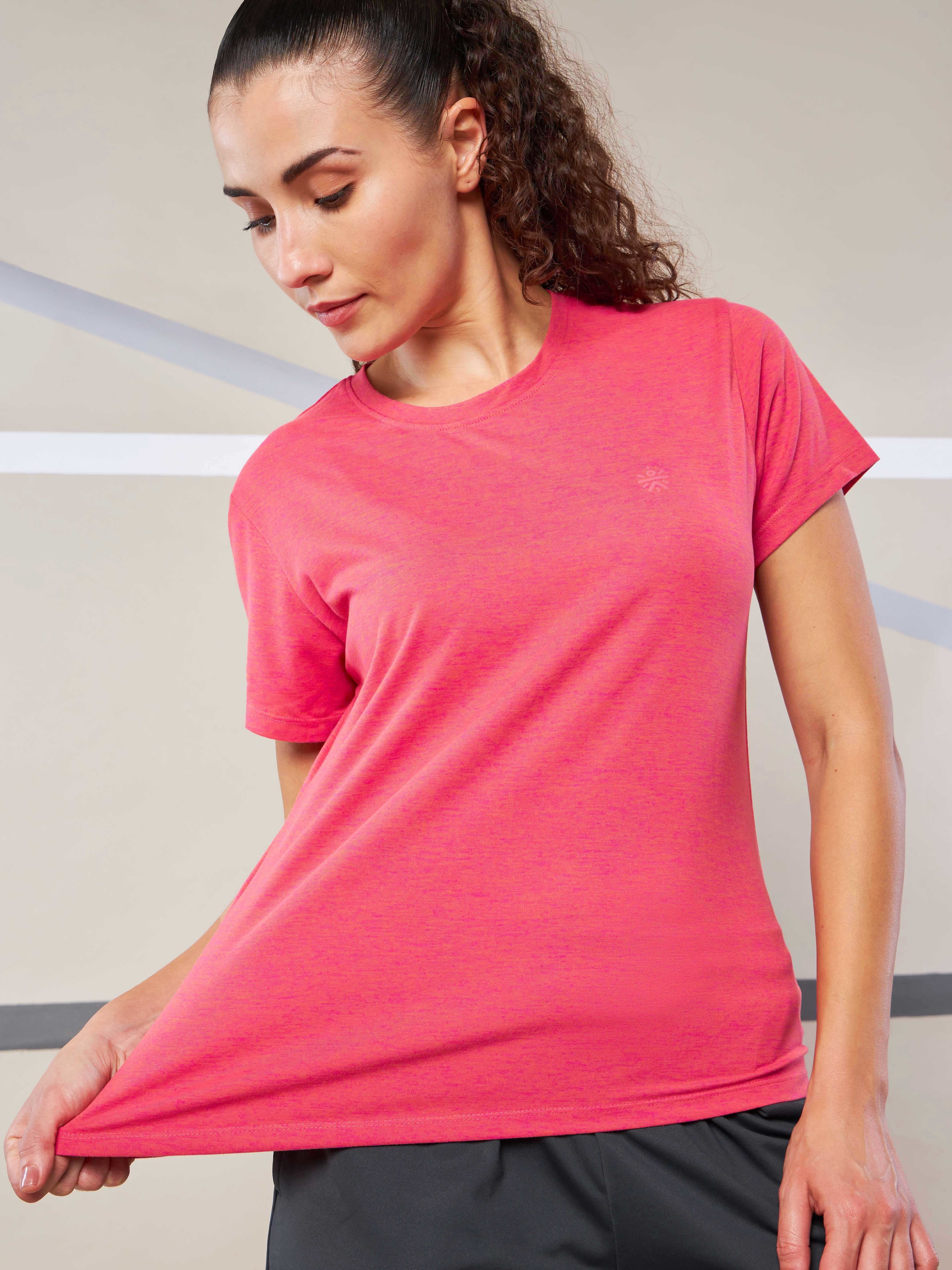 Women's Train All Day Pink Comfortech T-shirt