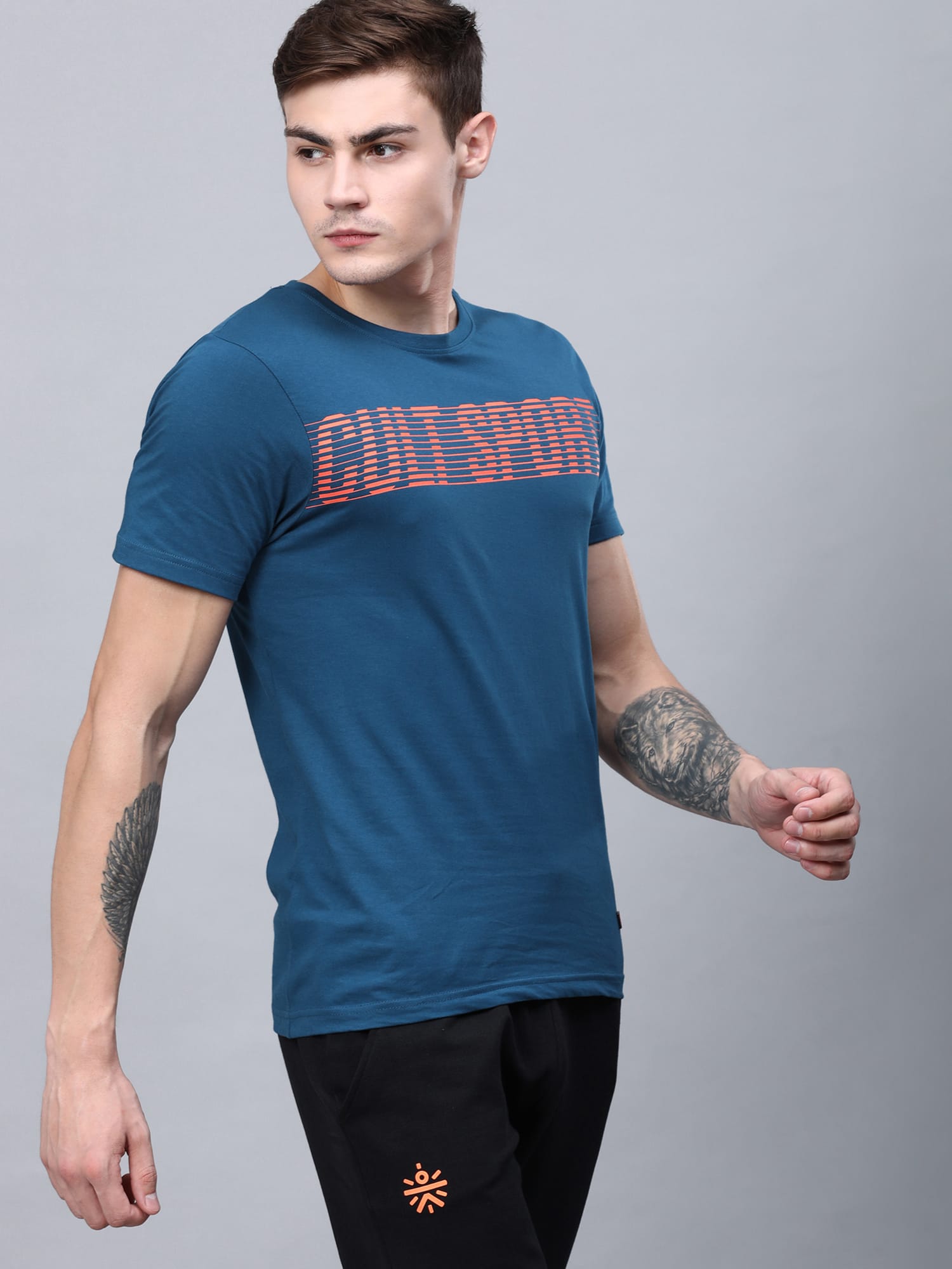 Everydays Bolt Blue Cotton Tee
