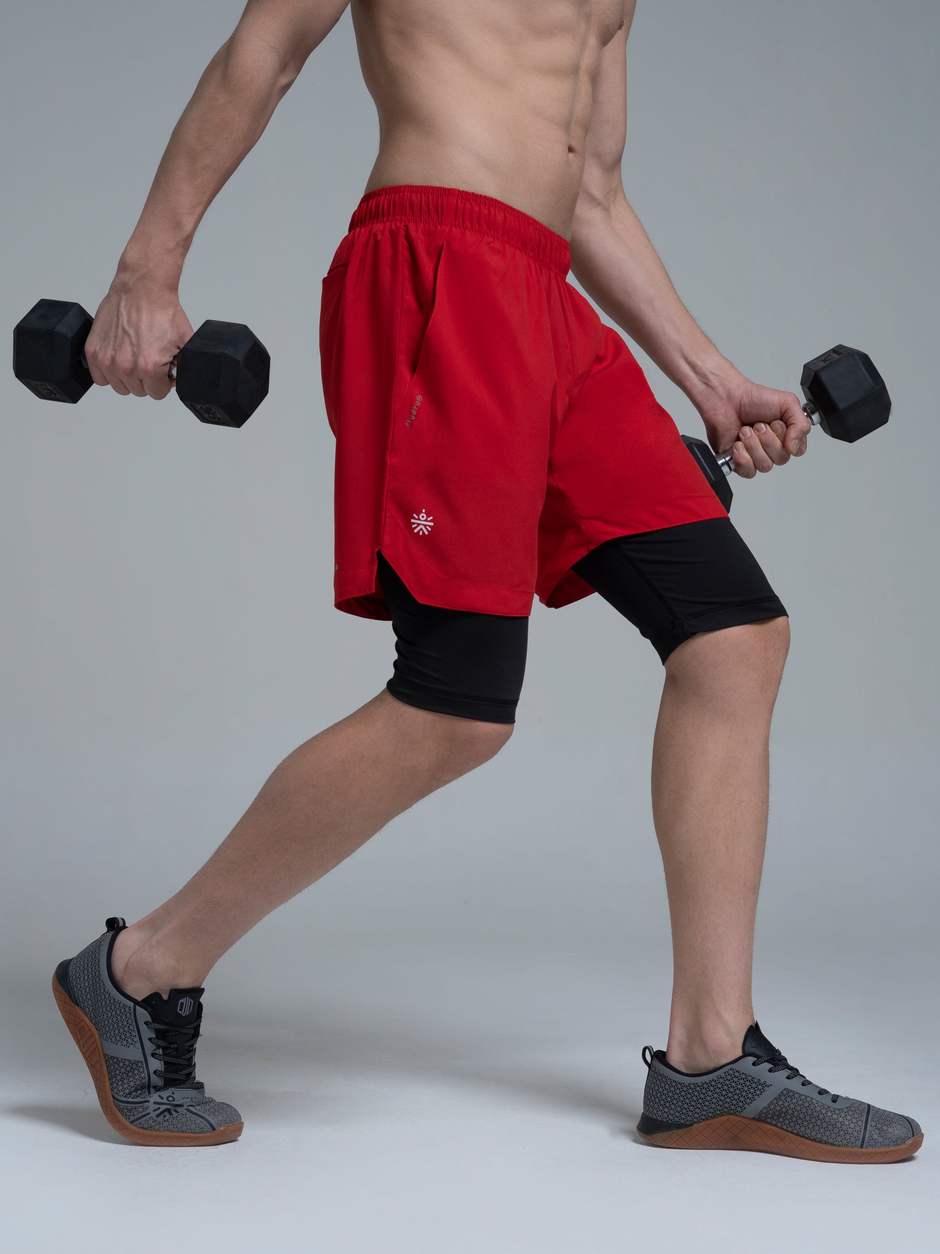 Vital Rep Red Gym Shorts