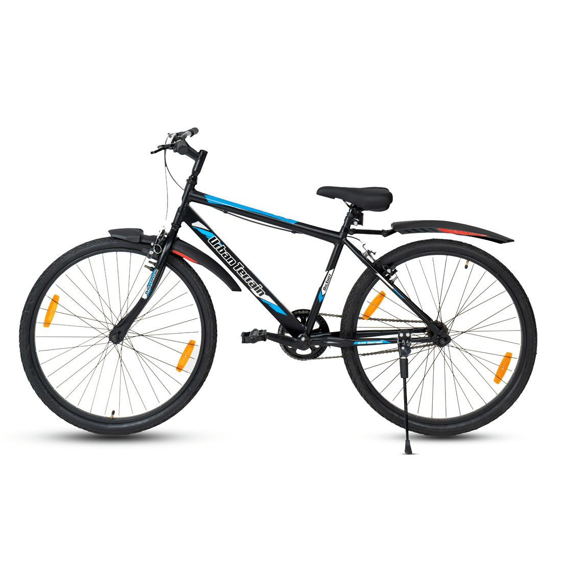 Urban Terrain Bigshot 26" Yellow Single Speed Mountain Bike with Free Cycling Event , Diet Plan & Ride Tracking App by Cultsport (18 Inch Frame, Ideal for Unisex)