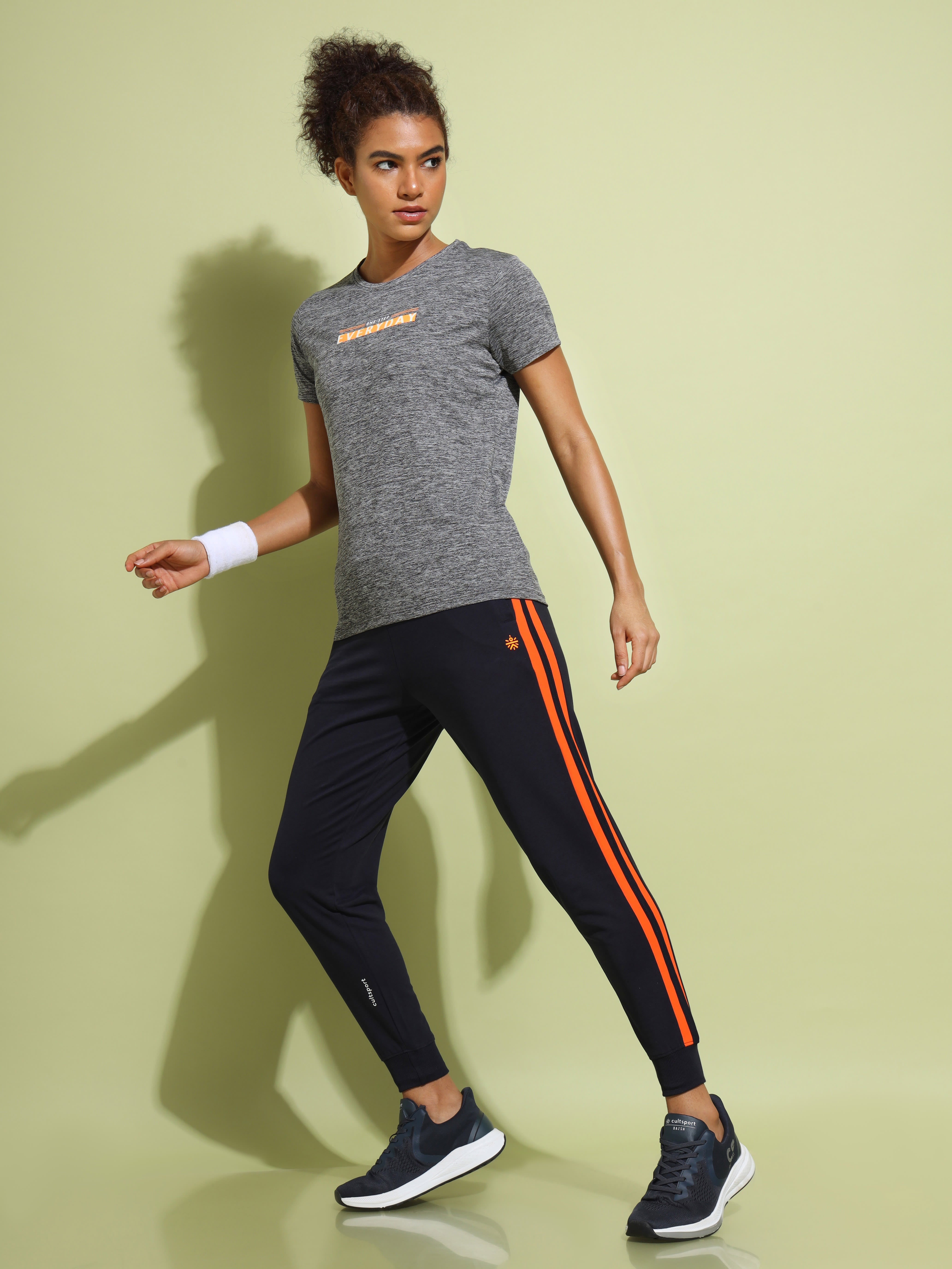 Joggers with Contrast Piping Detail