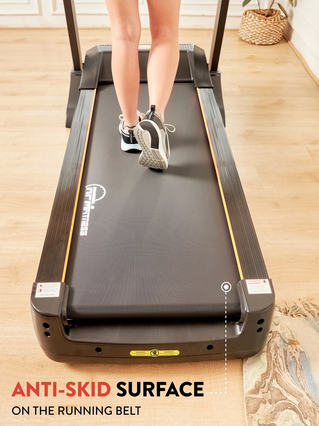 RPM Active1100DC 6 HP Peak Treadmill | 15-level Auto-Incline | Max Weight-140kg | Max Speed-18kmph (with 6 Months extended warranty)