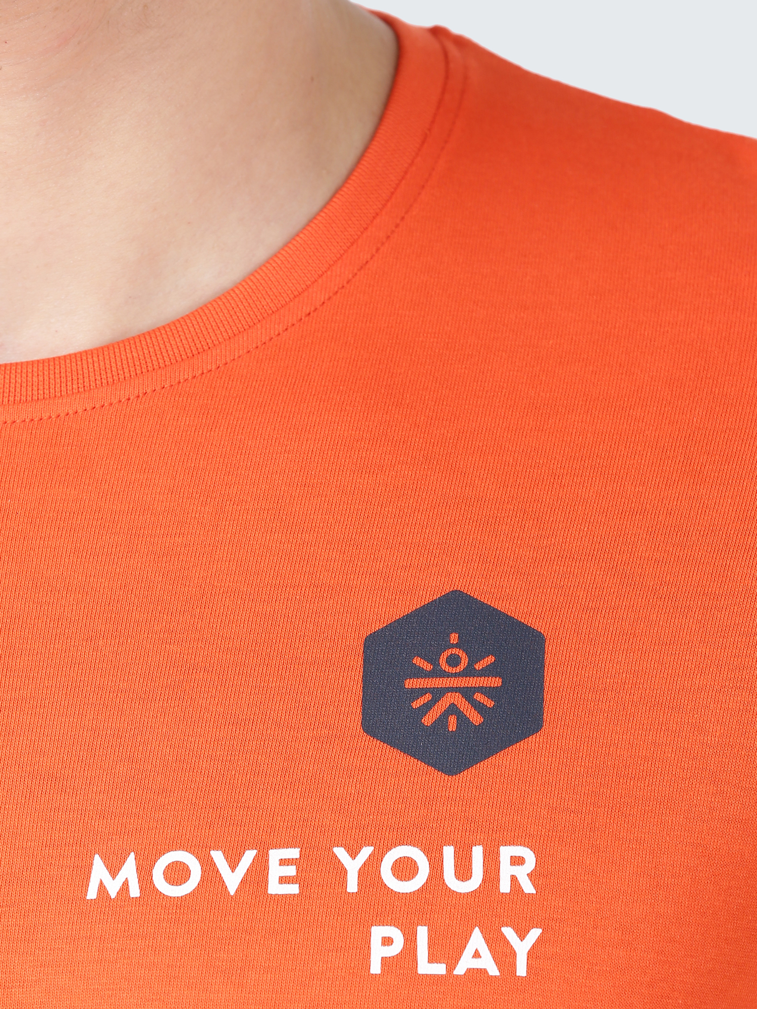 Everydays Maze Orange Cotton Tee