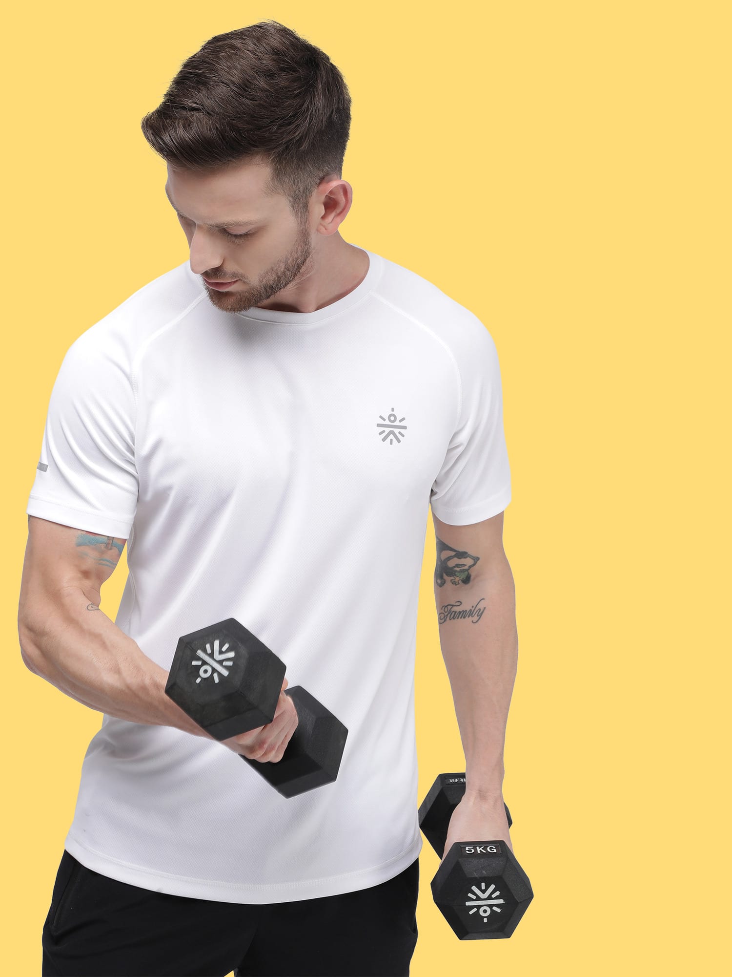 Vital White Training Slim Tee