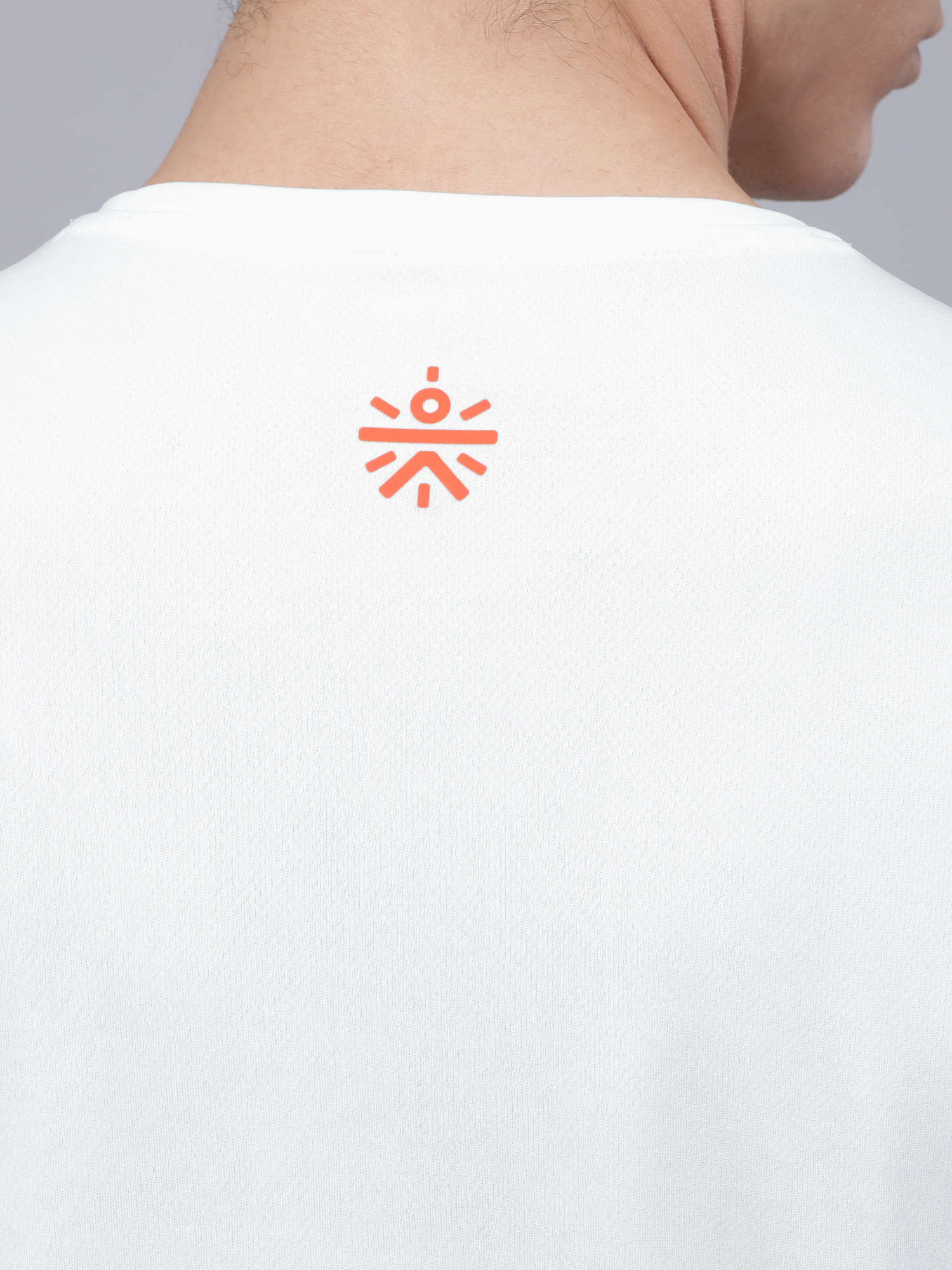 Signature Slant White Workout Tee