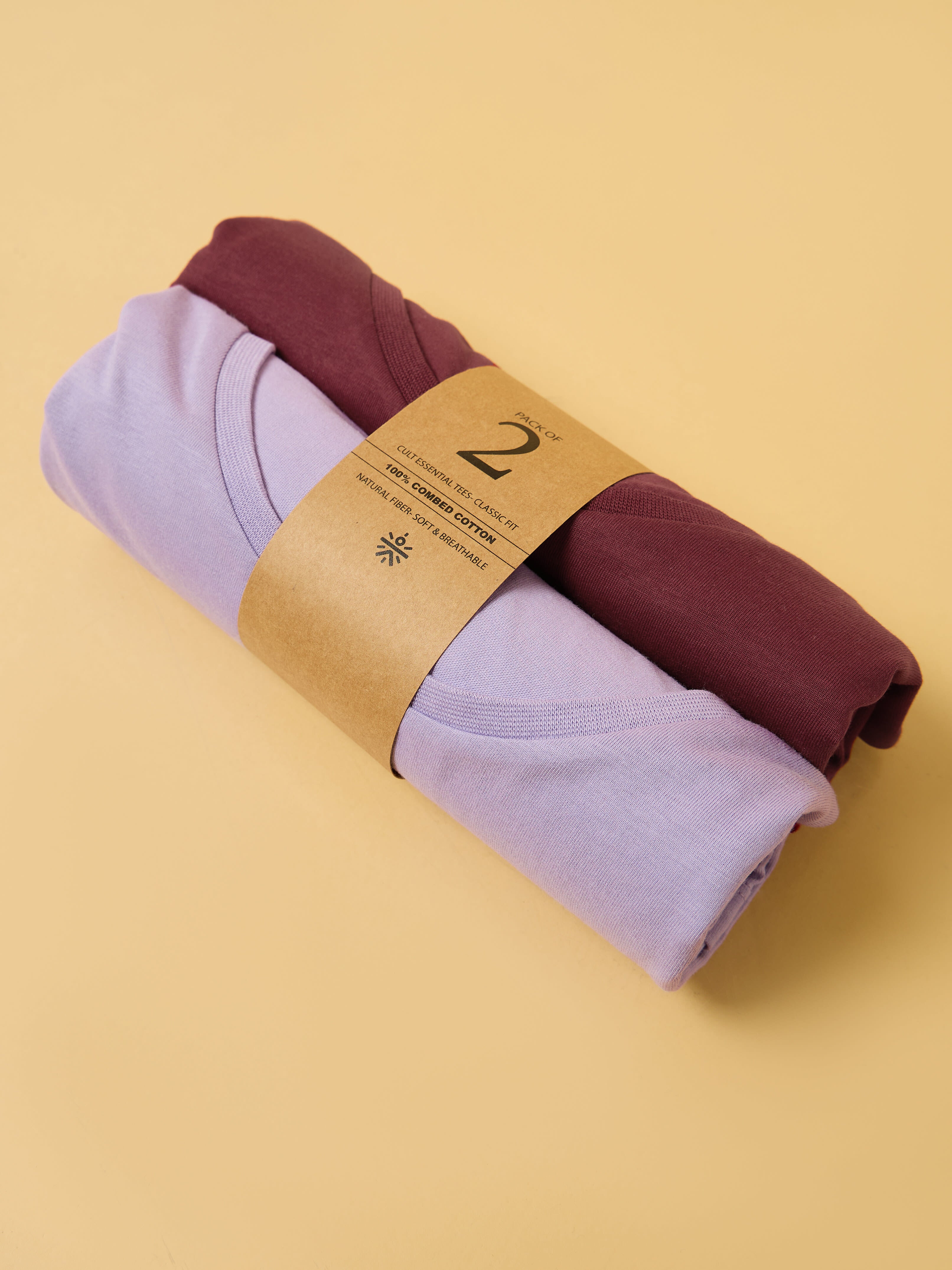 Cult Essential Cotton Pack of 2 T-shirts