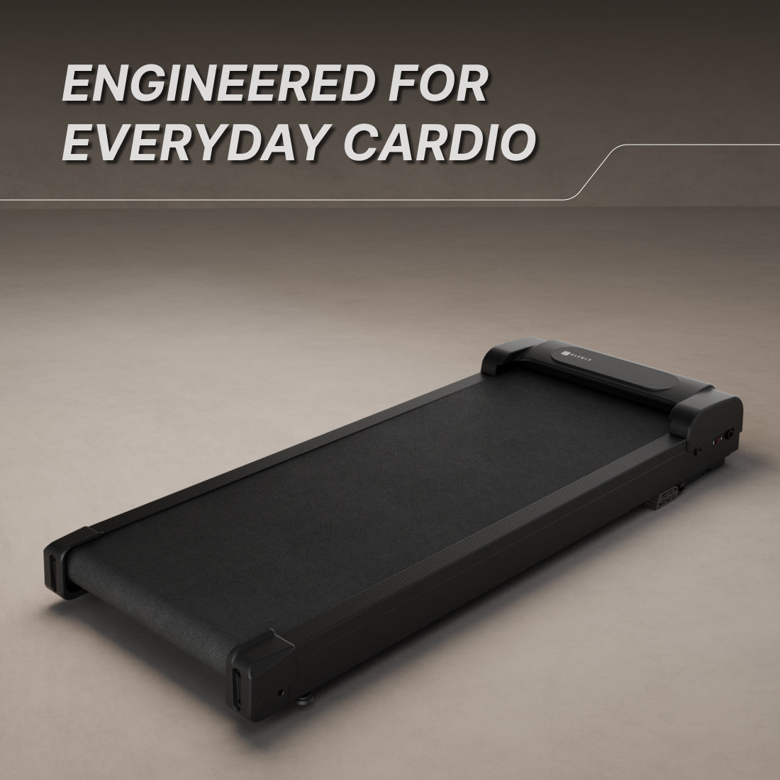 Fitkit by Cult Walking Pad Neo Black (BLDC 3.5HP Peak Power) Compact & Foldable Under Desk BLDC Motor Treadmill | Max Weight: 120kg | Home use with Remote Control