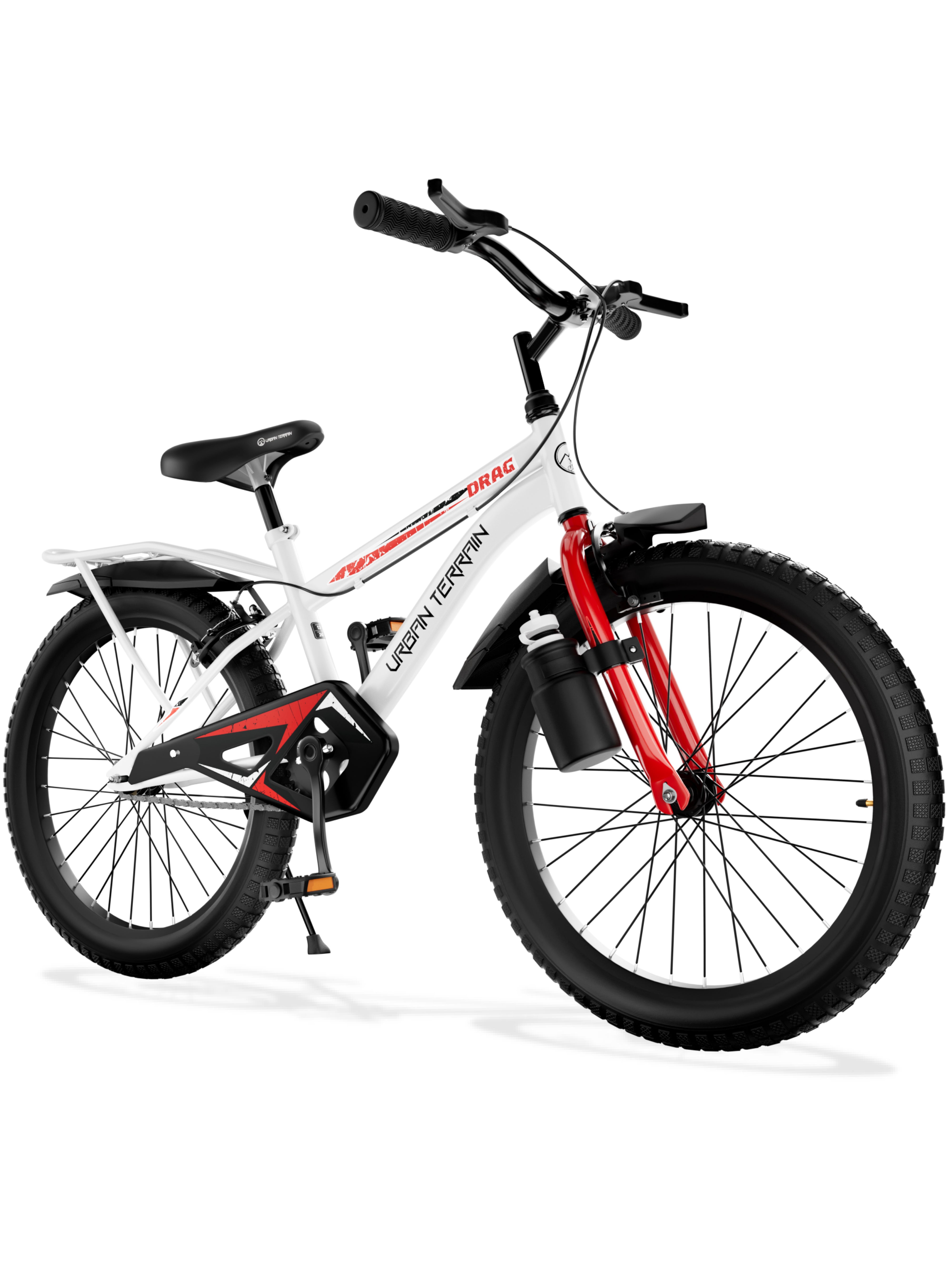 Urban Terrain Drag 16T Single Speed Kids Cycle, White