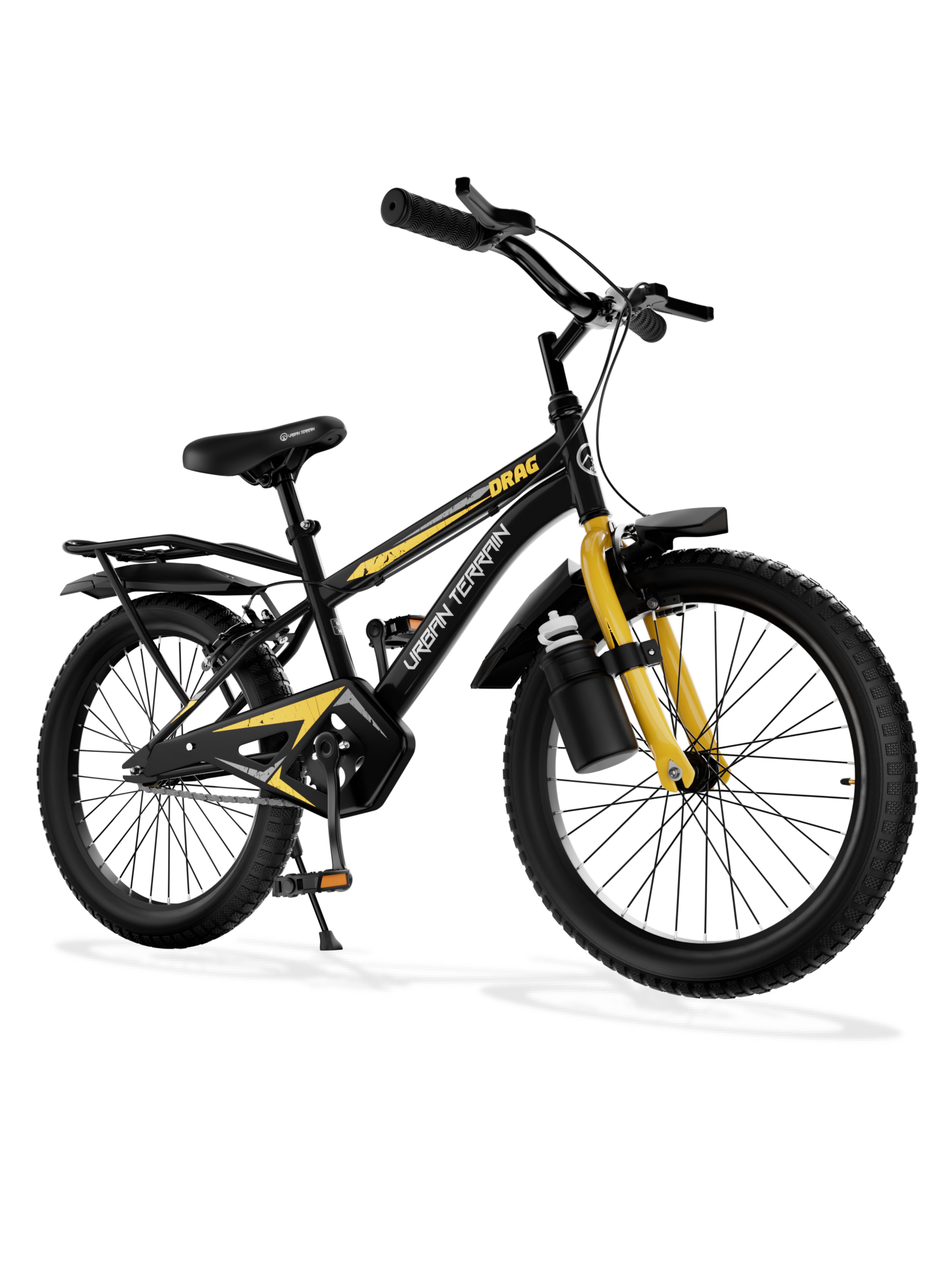 Urban Terrain Drag 16T Single Speed Kids Cycle, Black