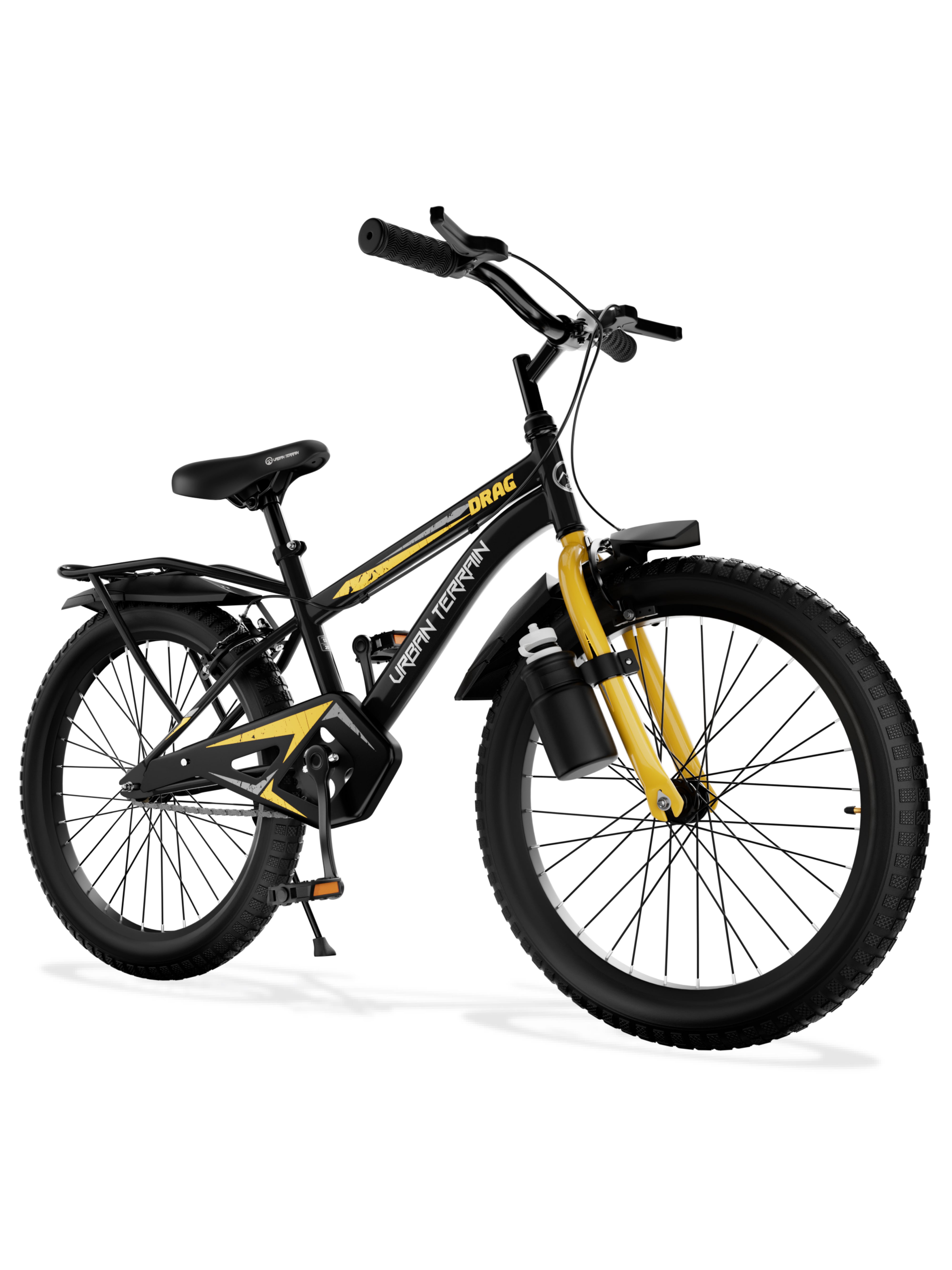 Urban Terrain Drag 20T Single Speed Kids Cycle, Black