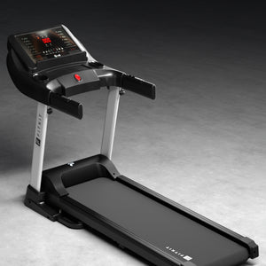 Fitkit by Cult FT100 Smart Incline Motorised Treadmill | 4.5 HP BLDC Motor | 110kg Capacity | 15-Level Auto Incline | 12 km/hr Speed | Foldable & Easy-Move Wheels | 12 Preset Workout | Ideal for Home Use (with 6 Months Extended Warranty)