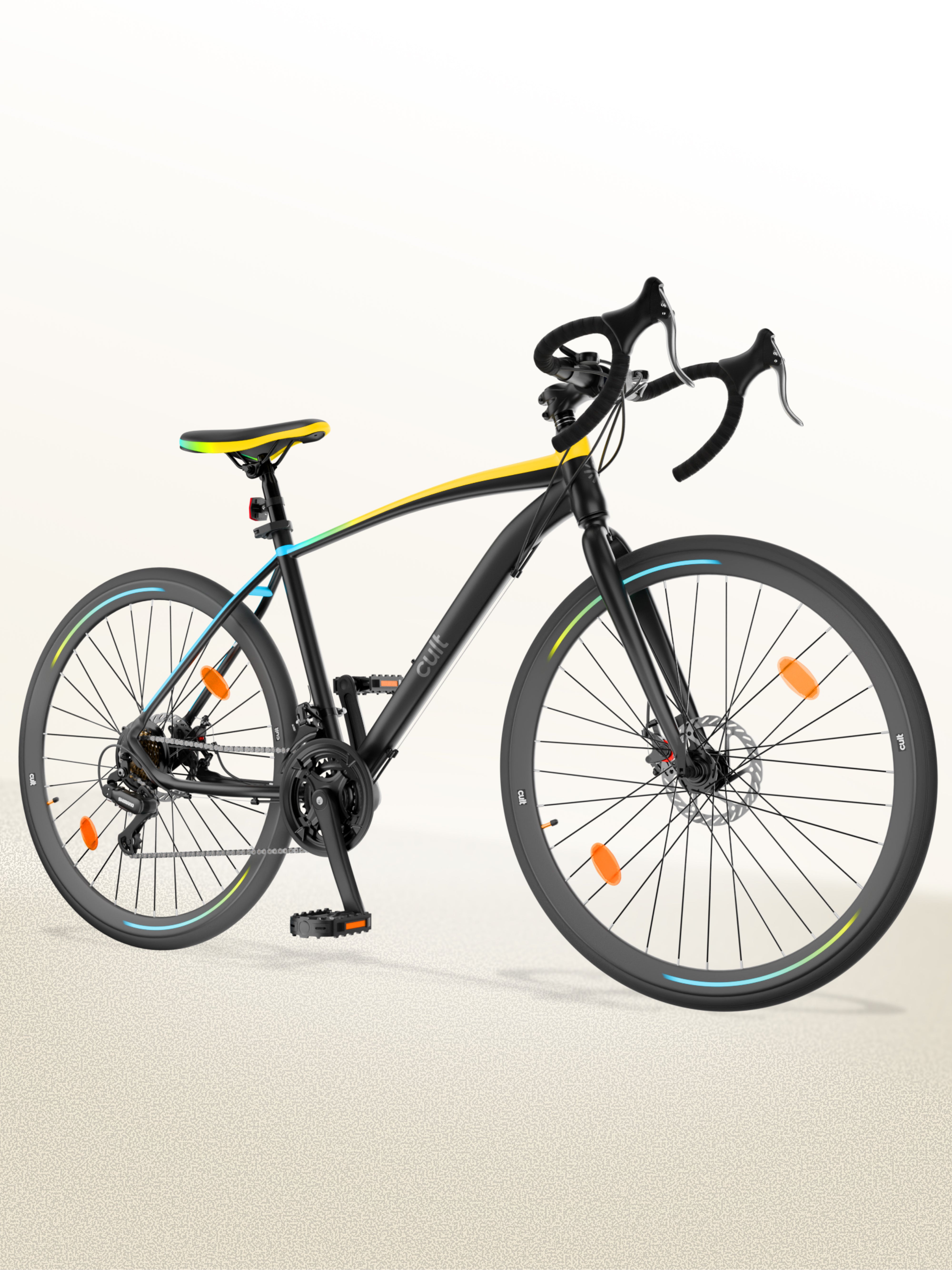 21 gears bike Buy Cult Thrust 700C Road Cycle with 21 Speed Shimano Gears – Black Online in India