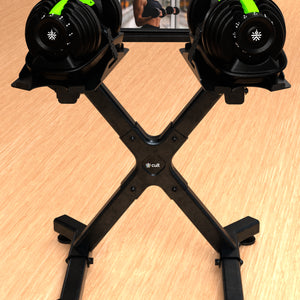 Cult Dumbbell Stand | 100 KG Weight Capacity | With Wheels & Tablet Holder | Protected Edges | Compact Home Gym Storage (6 Months extended Warranty only on Cultstore.com)