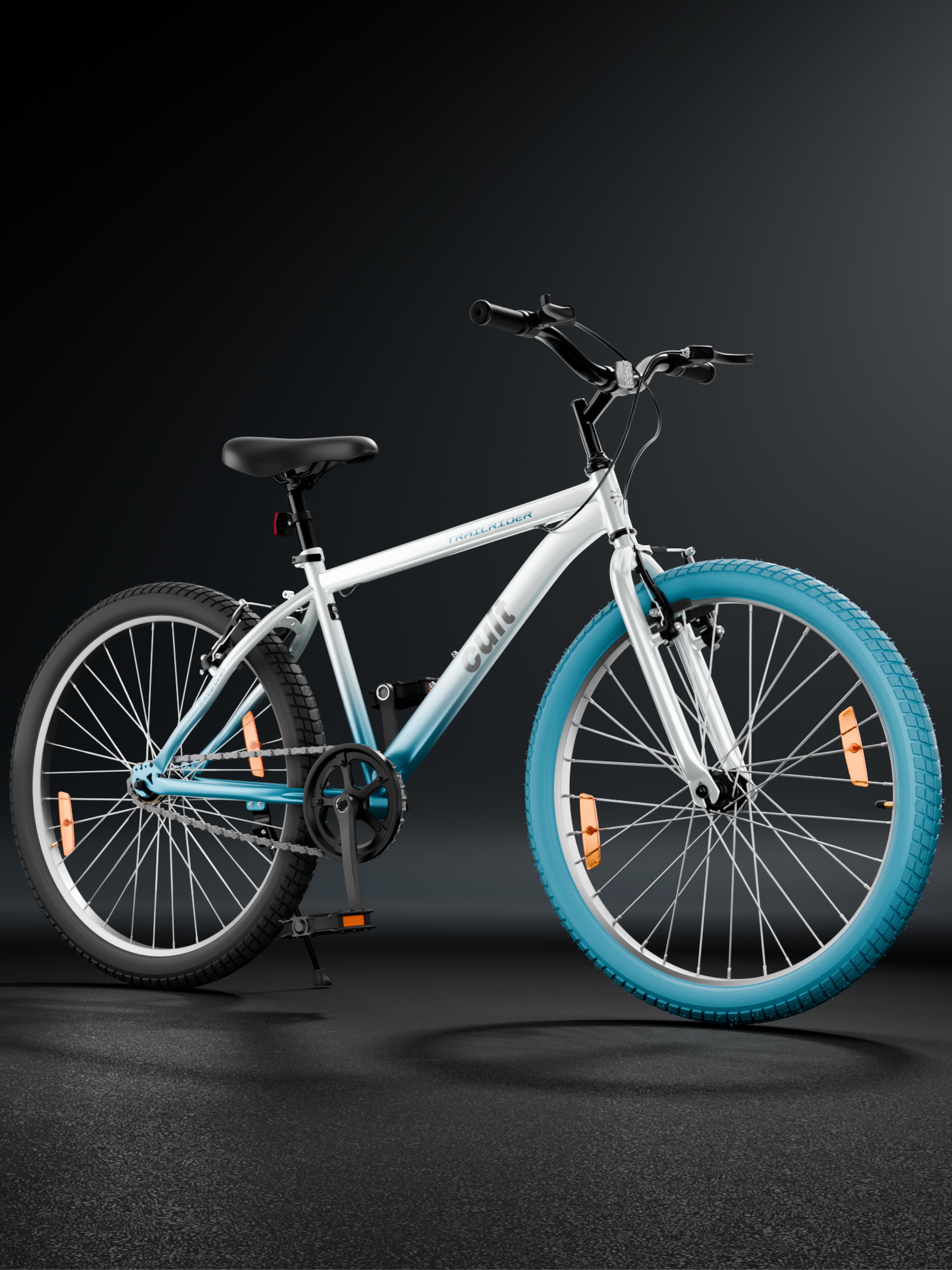 Cult TRAILRIDER 26T Single Speed Mountain Bike, White