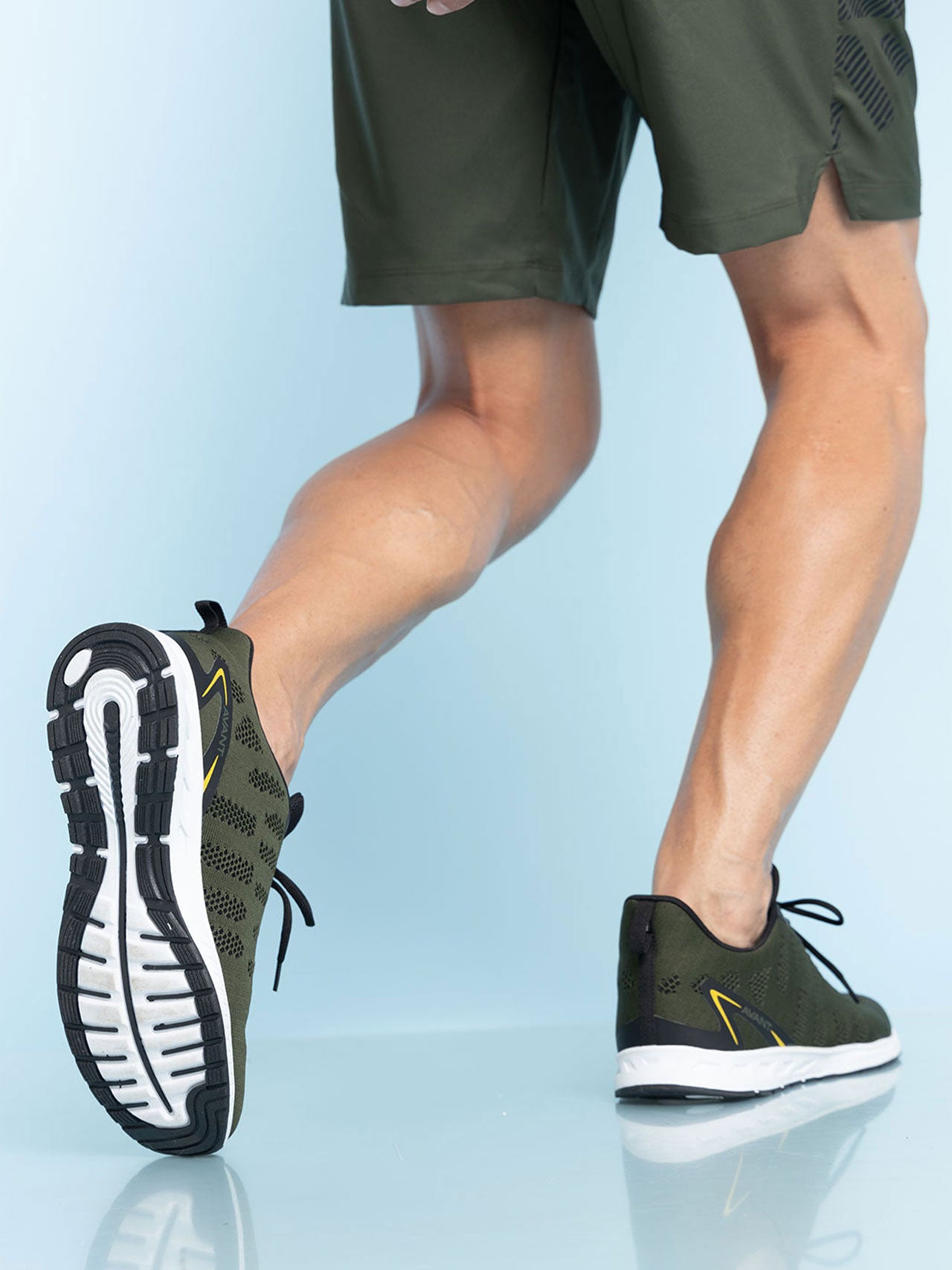 Avant Men's Hurricane Casual Shoes - Army Green/Black