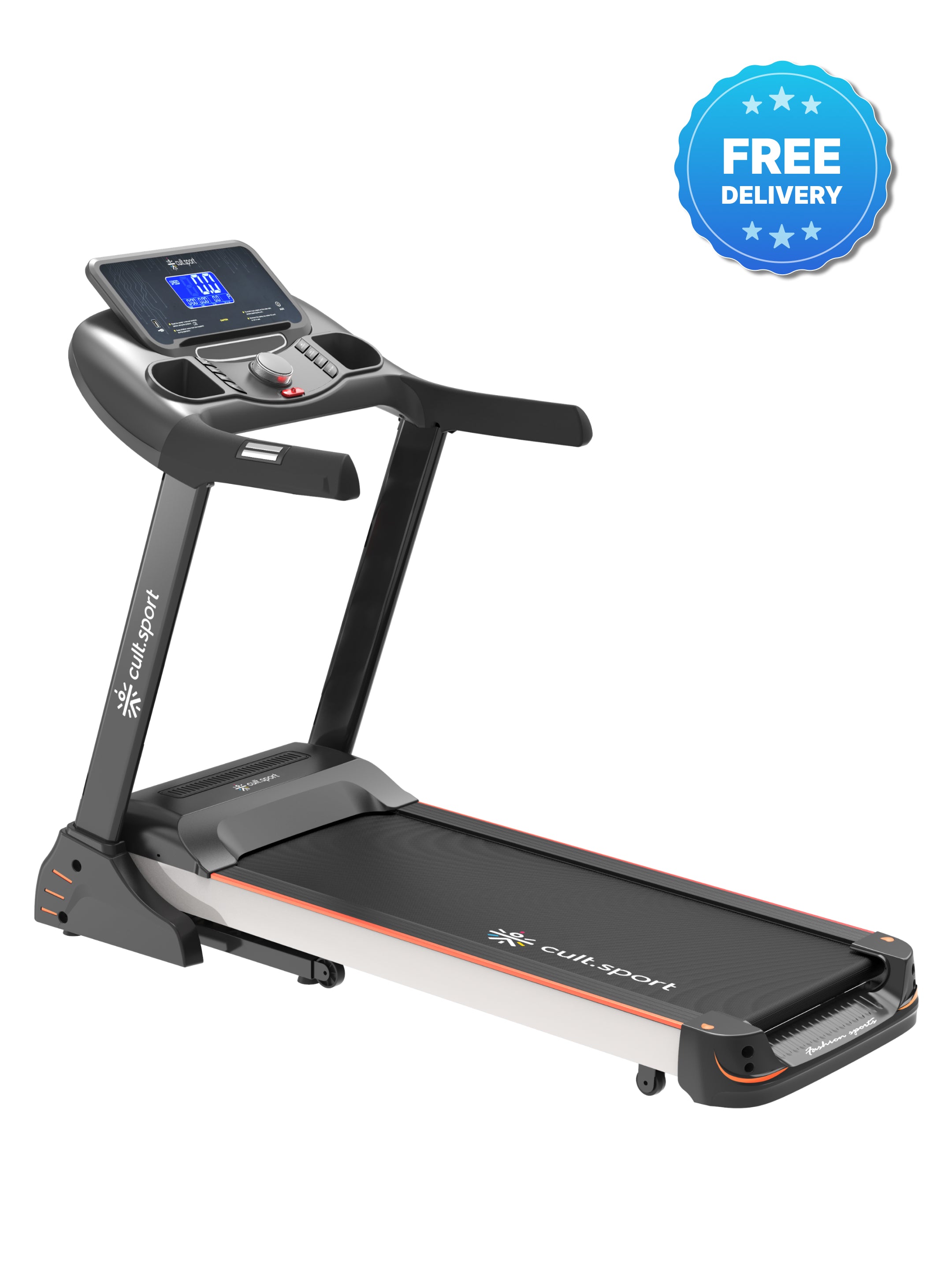 Smartrun Carson 5.5 HP Peak Treadmill | 15-level Auto-Incline | Max Weight-130kg | Max Speed-16kmph (with 6 Months Extended Warranty)