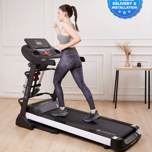 Smartrun Canoas 5.5 HP Peak Treadmill | 15-level Auto-Incline & Massager | Max Weight-130kg | Max Speed-16kmph (with 6 Months Extended Warranty)