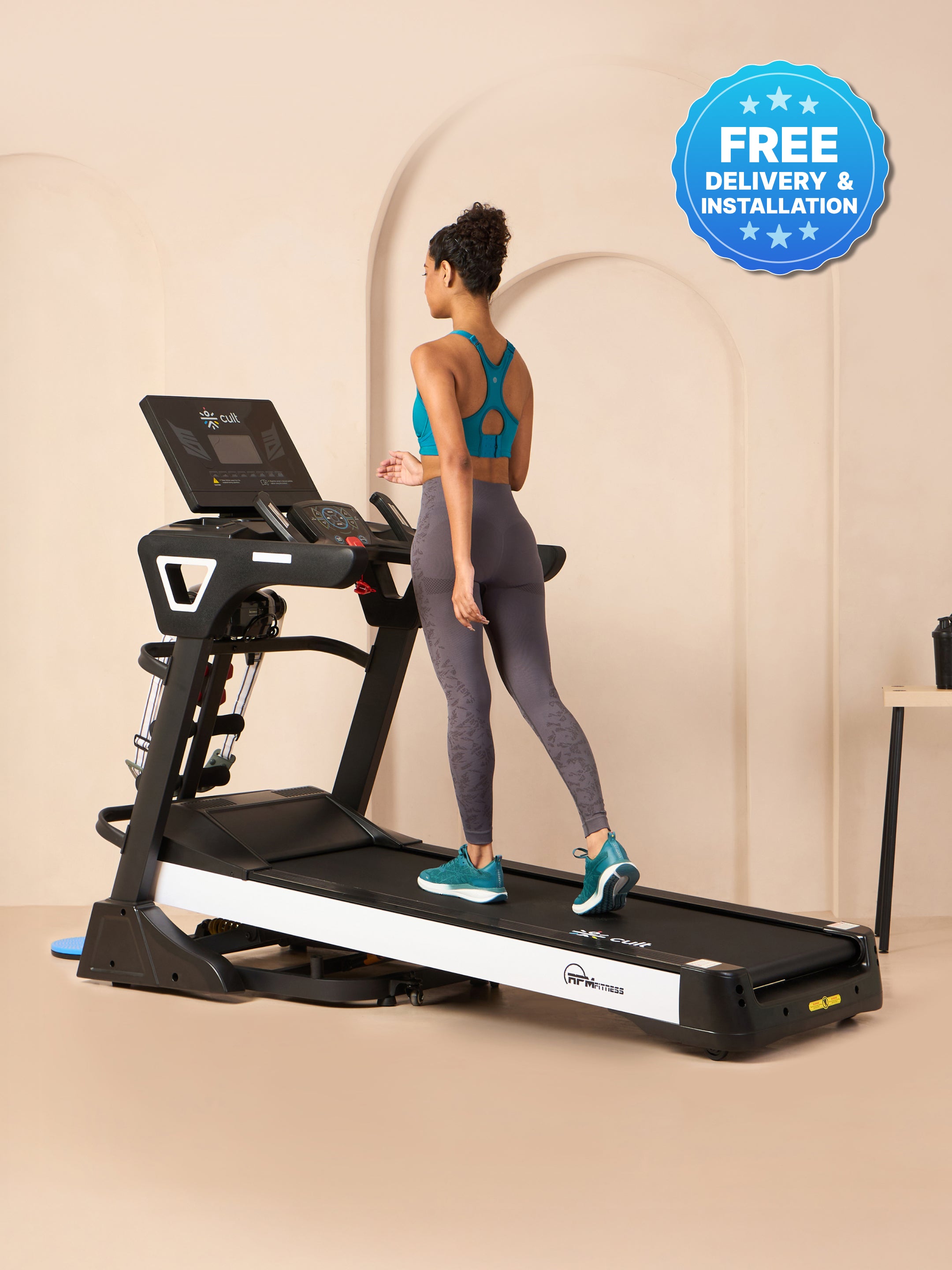 RPM Active1100DCM 6HP Peak Treadmill | 15-level Auto-Incline | Max Weight-140kg | Max Speed-18kmph (with 6 months extended warranty)
