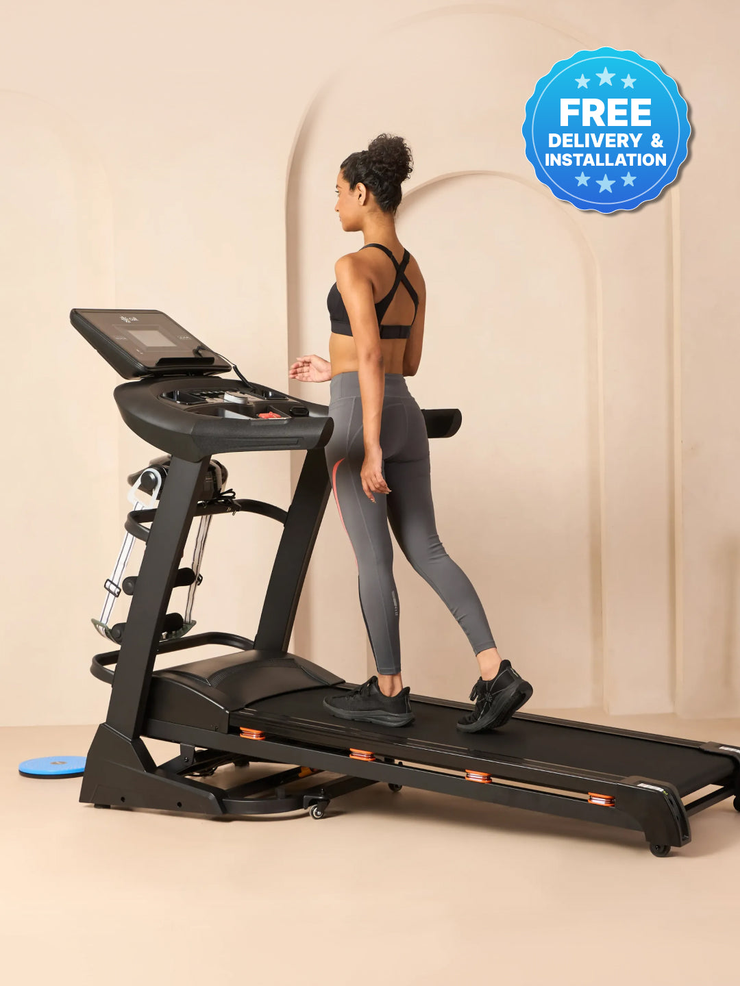 Cultrun M6 Nova 6 HP Peak Treadmill | 15-level Auto-Incline & Massager | Max Weight-140kg | Max Speed-18kmph (with 6 Months Extended Warranty)