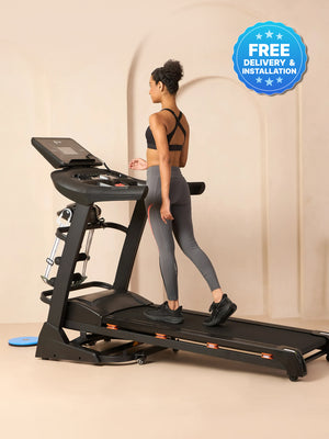 Cultrun M6 Nova 6 HP Peak Treadmill | 15-level Auto-Incline & Massager | Max Weight-140kg | Max Speed-18kmph (with 6 Months Extended Warranty)
