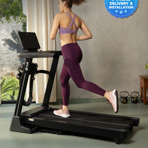 Cult SmartStrideActive BLDC Motor (5HP Peak) Treadmill with Massager | Max Weight: 130kg | 15 Level Auto Incline (with 6 Months extended warranty)