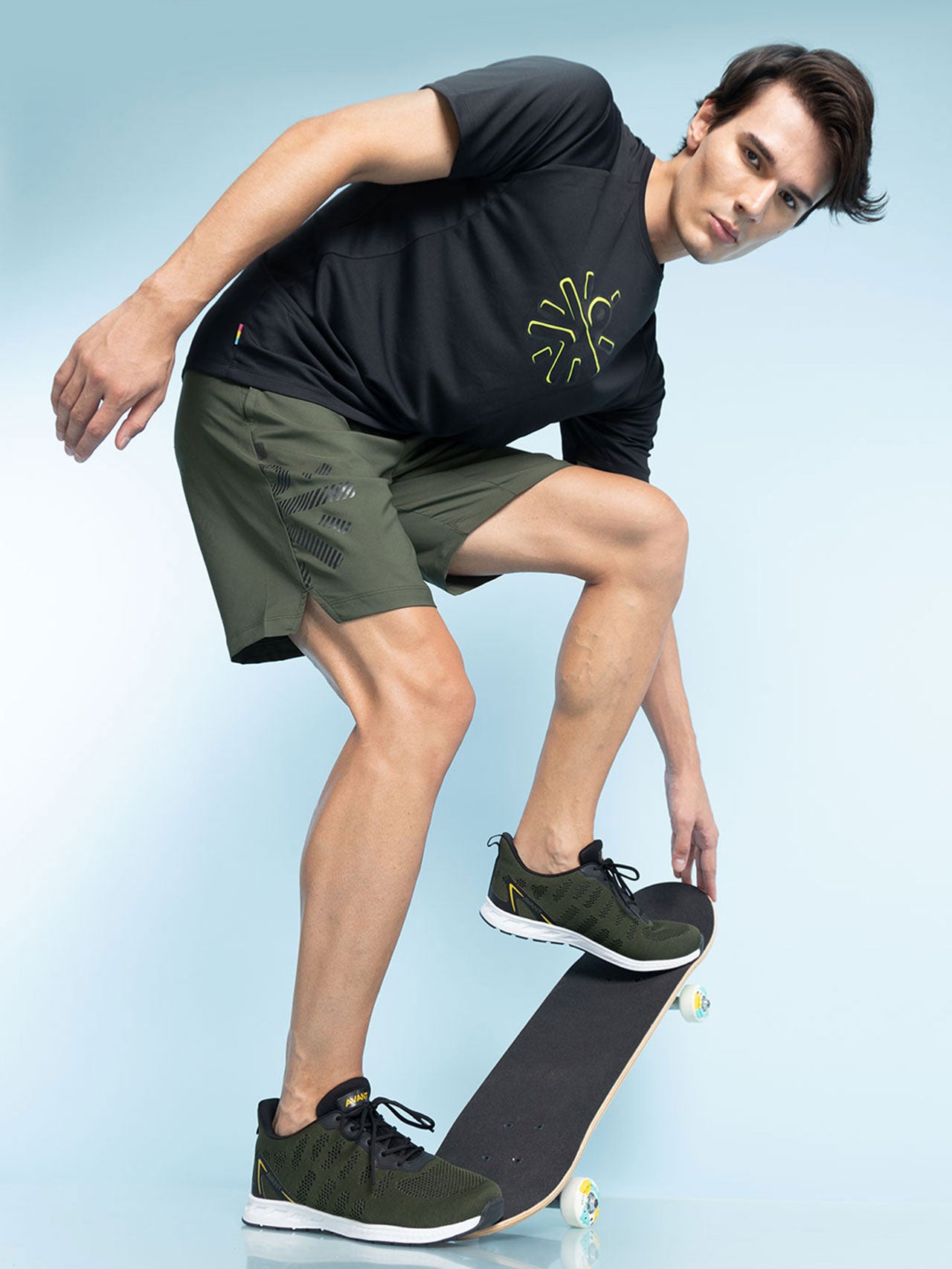 Avant Men's Hurricane Casual Shoes - Army Green/Black