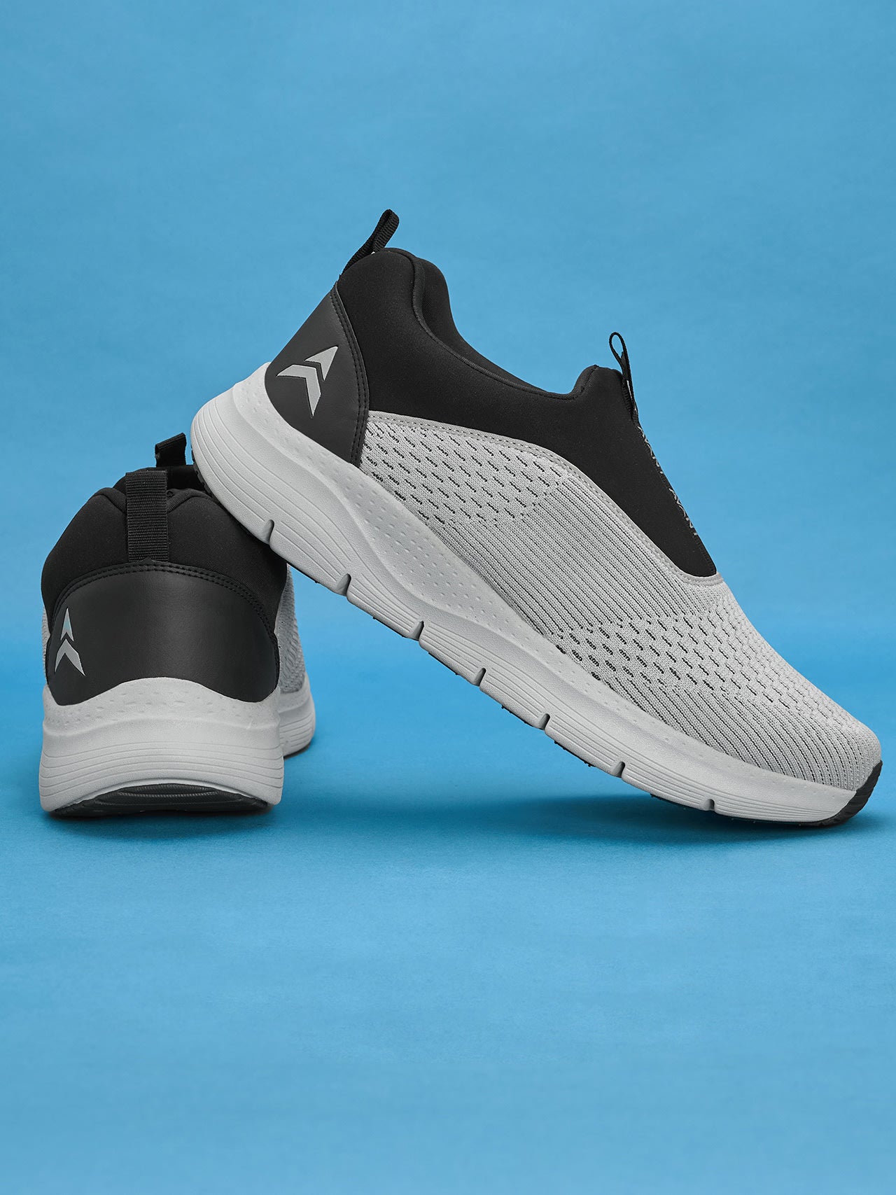 Avant Men's Sigma Slip-On Walking Shoes - Lt.Grey/Black