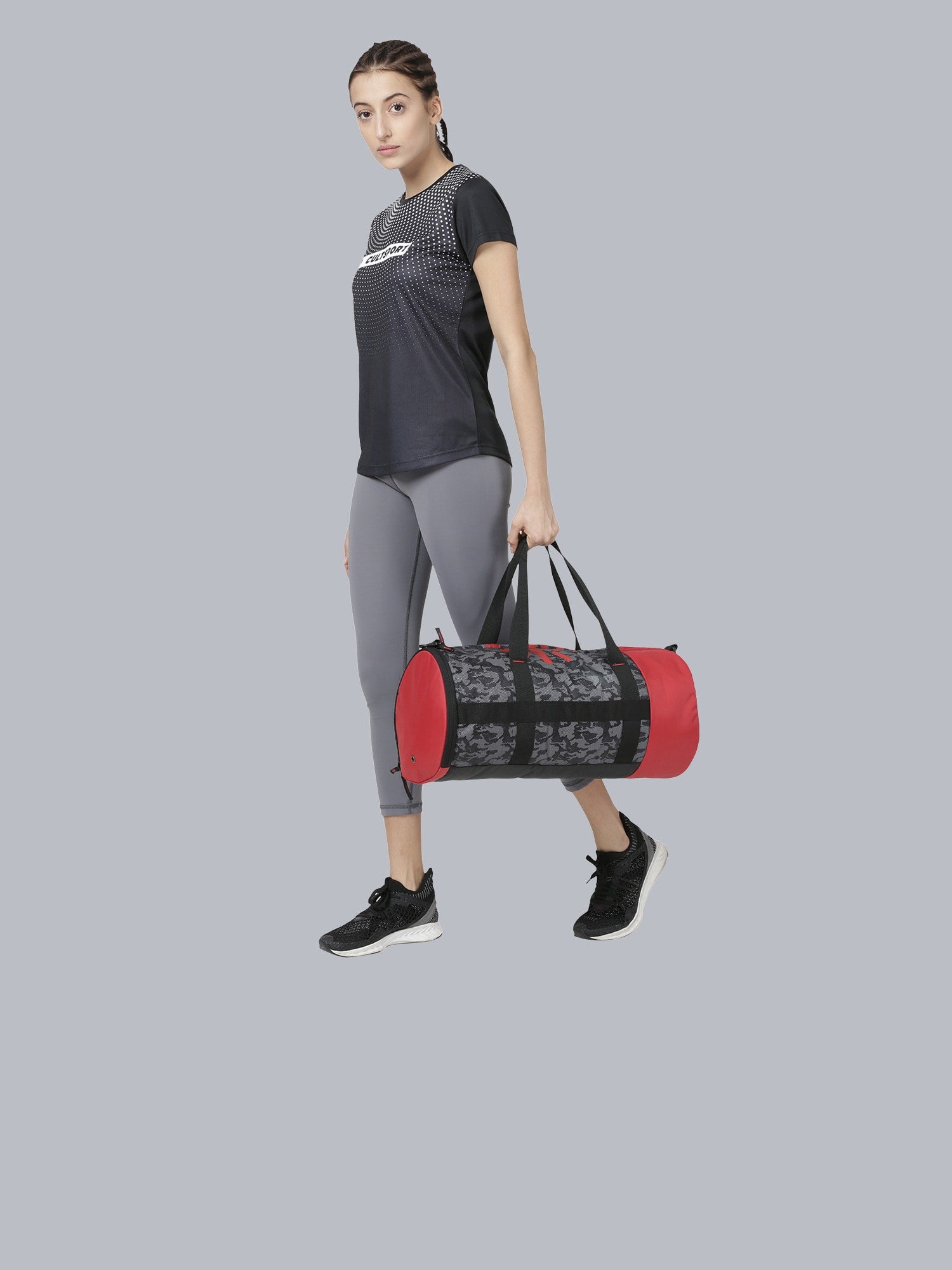 Signature Camouflage Black Duffel