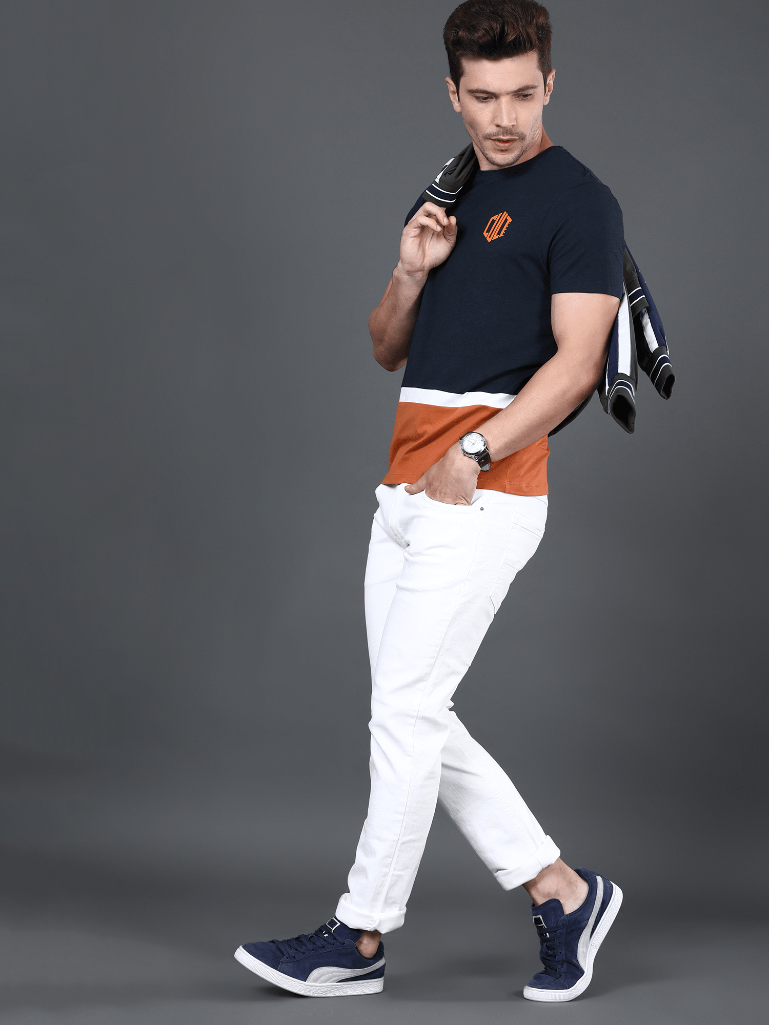 Bamboo Cloud Blue Casual Tee