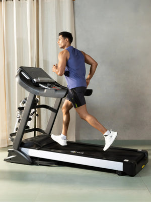 Smartrun Davie 7 HP Peak Treadmill | 15-level Auto-Incline & Massager | Max Weight-150kg | Max Speed-20kmph (with 6 Months Extended Warranty)