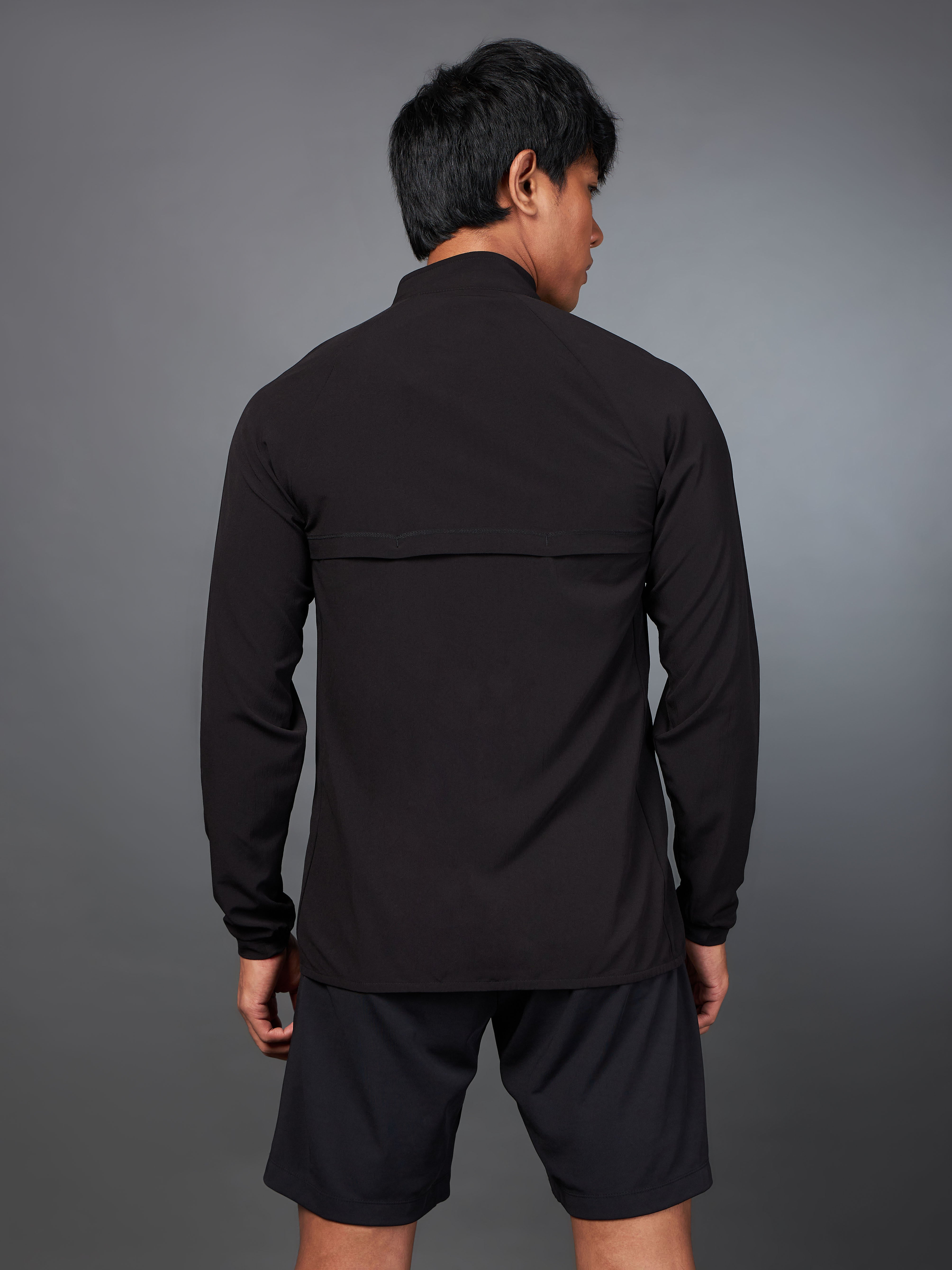 Black Long distance Running Jacket