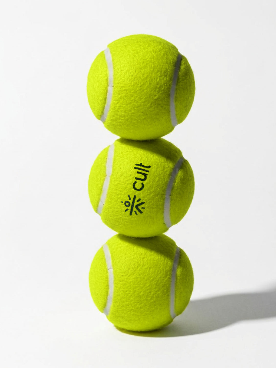 cult Tennis Ball Pack of 3 Green