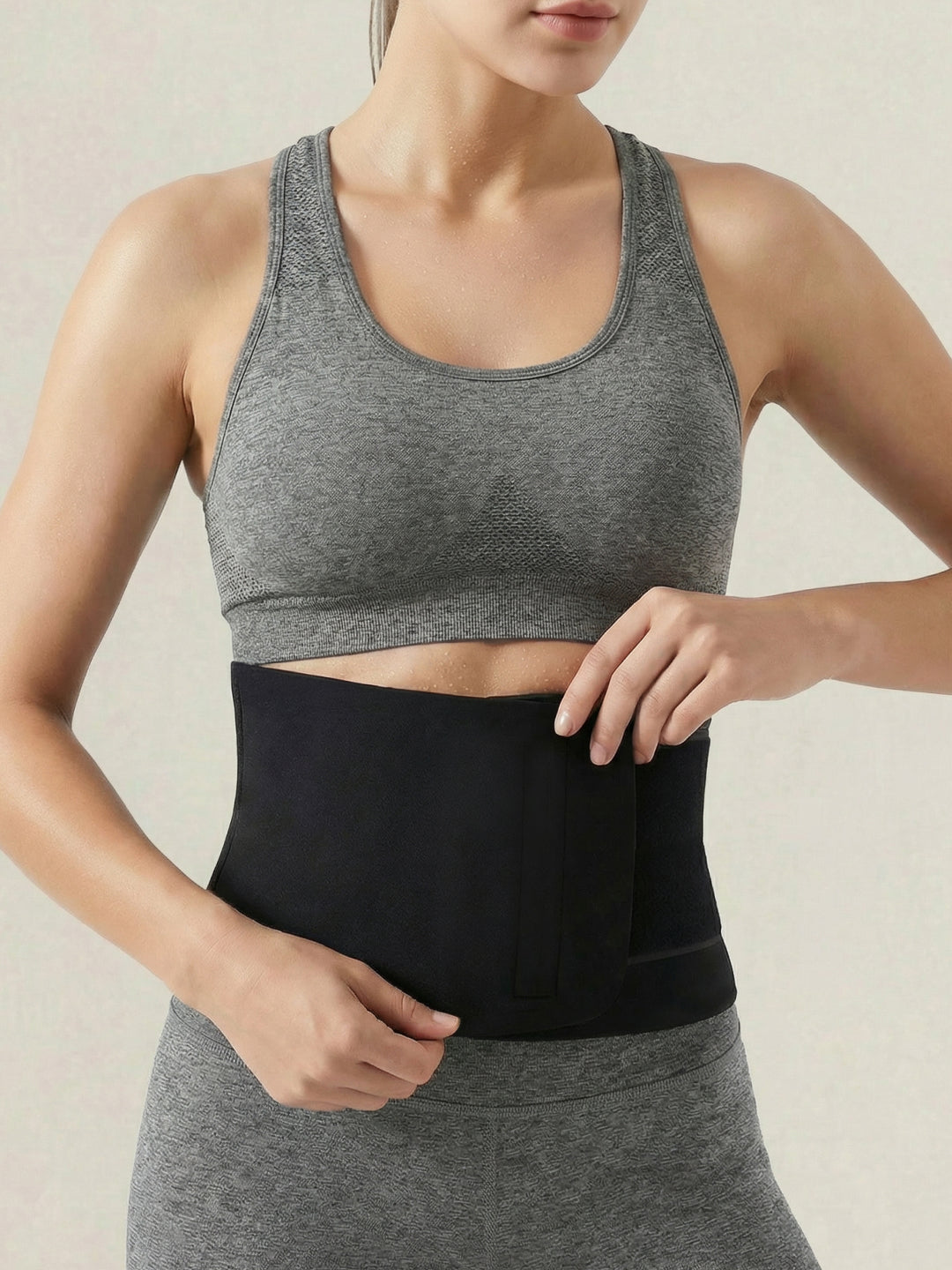 CULT Sauna Belt for Men & Women; Sweat-Enhancing Waist Trimmer Belt for Workout; Gym & Multipurpose Fitness Use Black