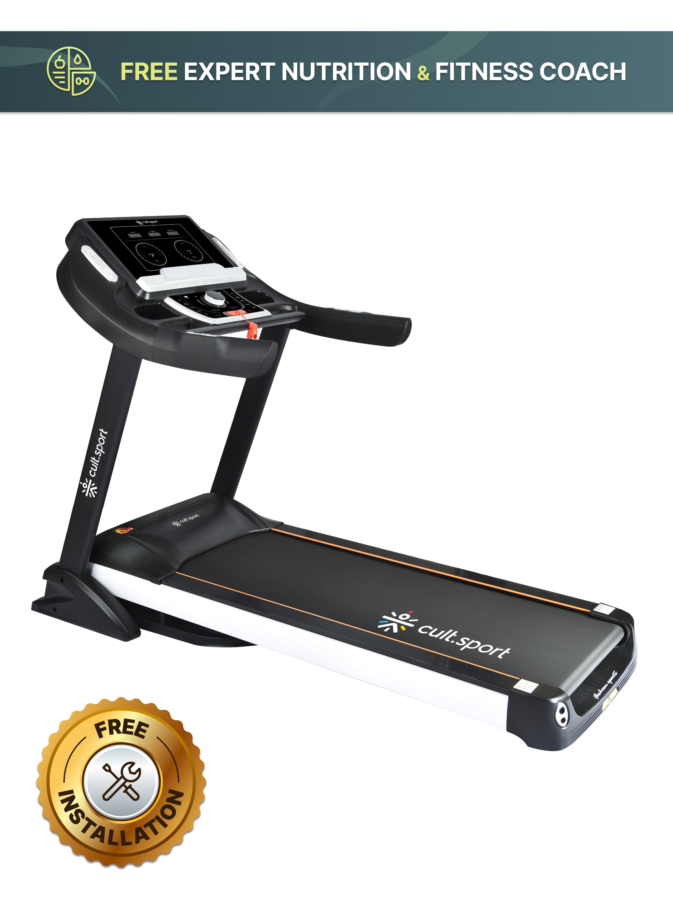 Smartrun Dallas 7 HP Peak Treadmill | 15-level Auto-Incline | Max Weight-150kg | Max Speed-20kmph (with 6 Months Extended Warranty)